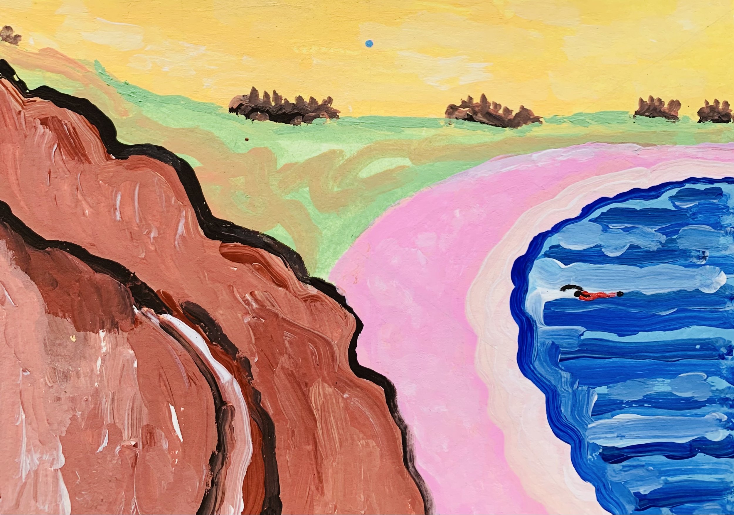 Kavanayén 06. Swimming home. Río Orinoco. 2026

Gouache on paper 5.8 × 8.2 in 14.8 × 21 cm