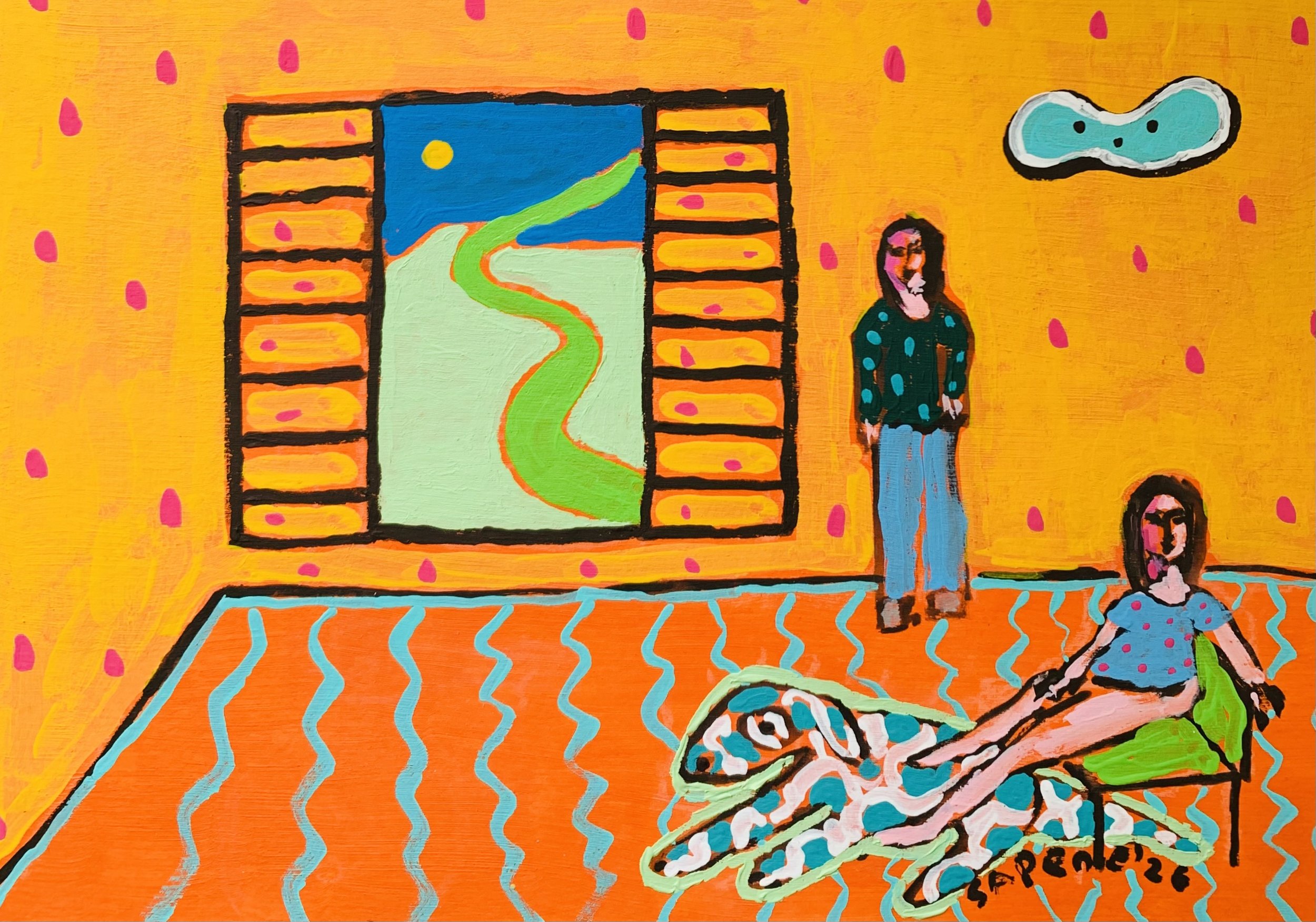 Kavanayén. Pensando en mi  Venezuela. Río Orinoco. 2026

Acrylic on paper 11.6 × 8.2 in 29.7 × 21 cm