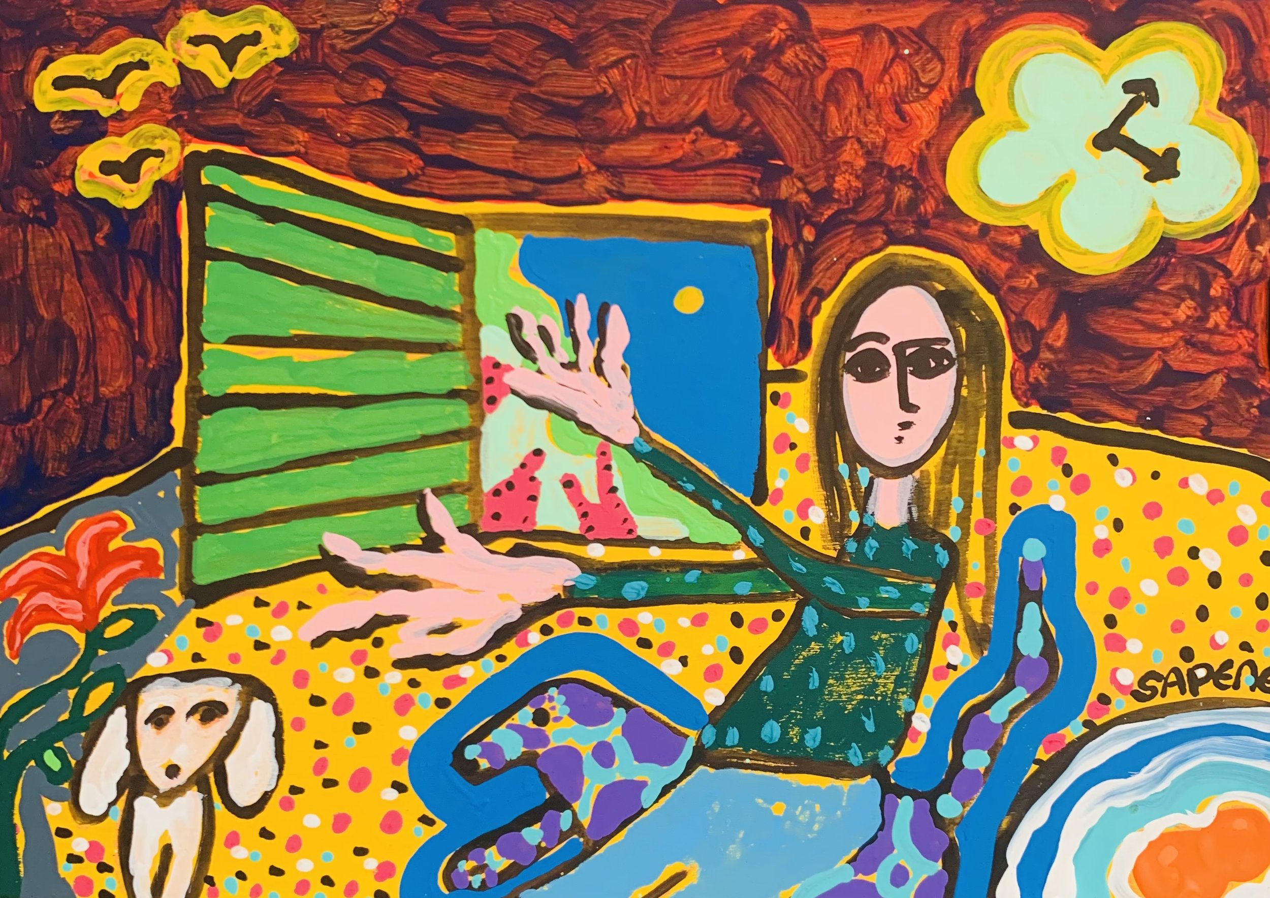 Kavanayén. Reaching Home. Río Orinoco. 2026

Acrylic on paper 11.6 × 8.2 in 29.7 × 21 cm