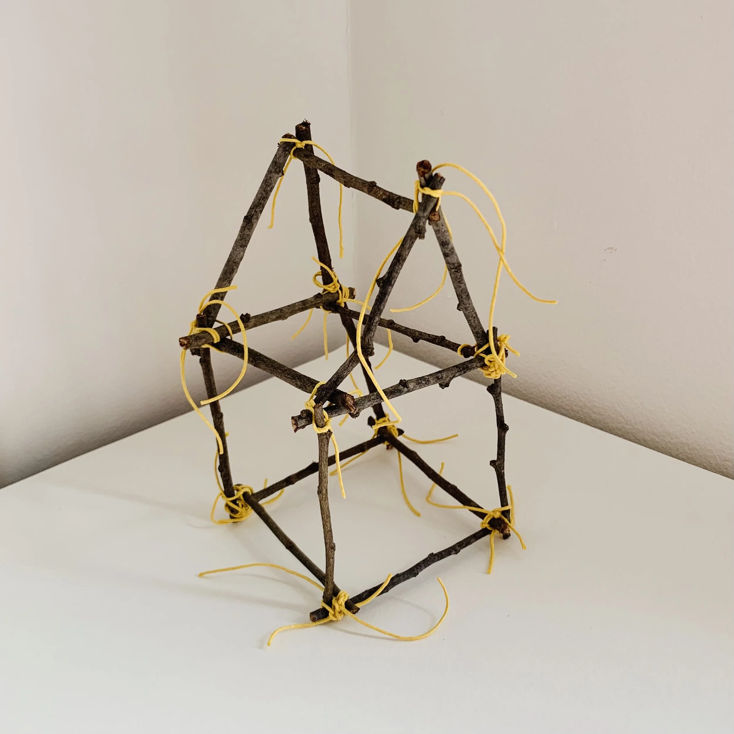 Kavanayén. Home. 2025

Tree branches and cord 12 × 12 in 5 × 5 cm