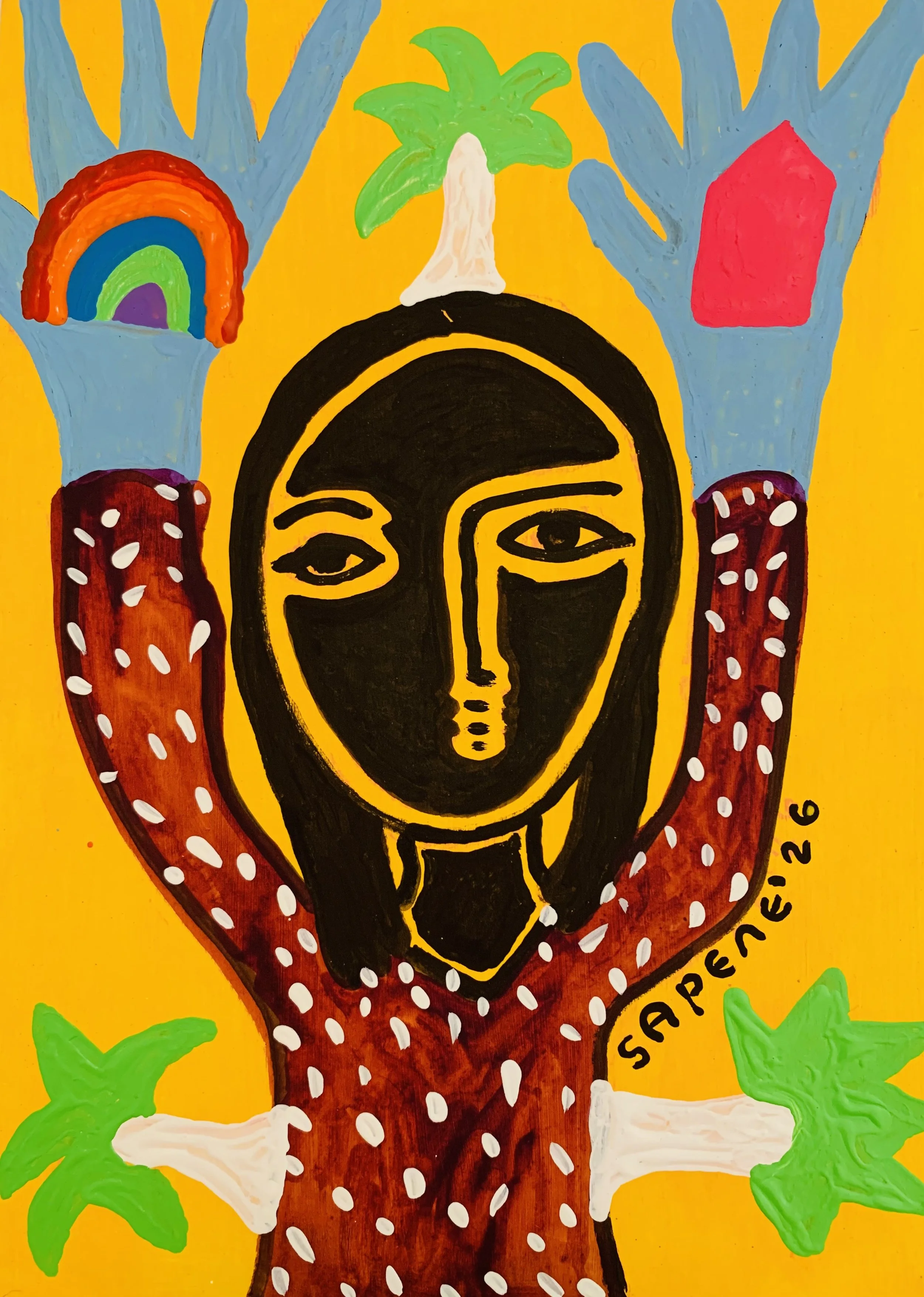 Kavanayén. Holding Two Worlds. Río Orinoco. 2026

Acrylic on paper19 × 14 in 48 × 36 cm