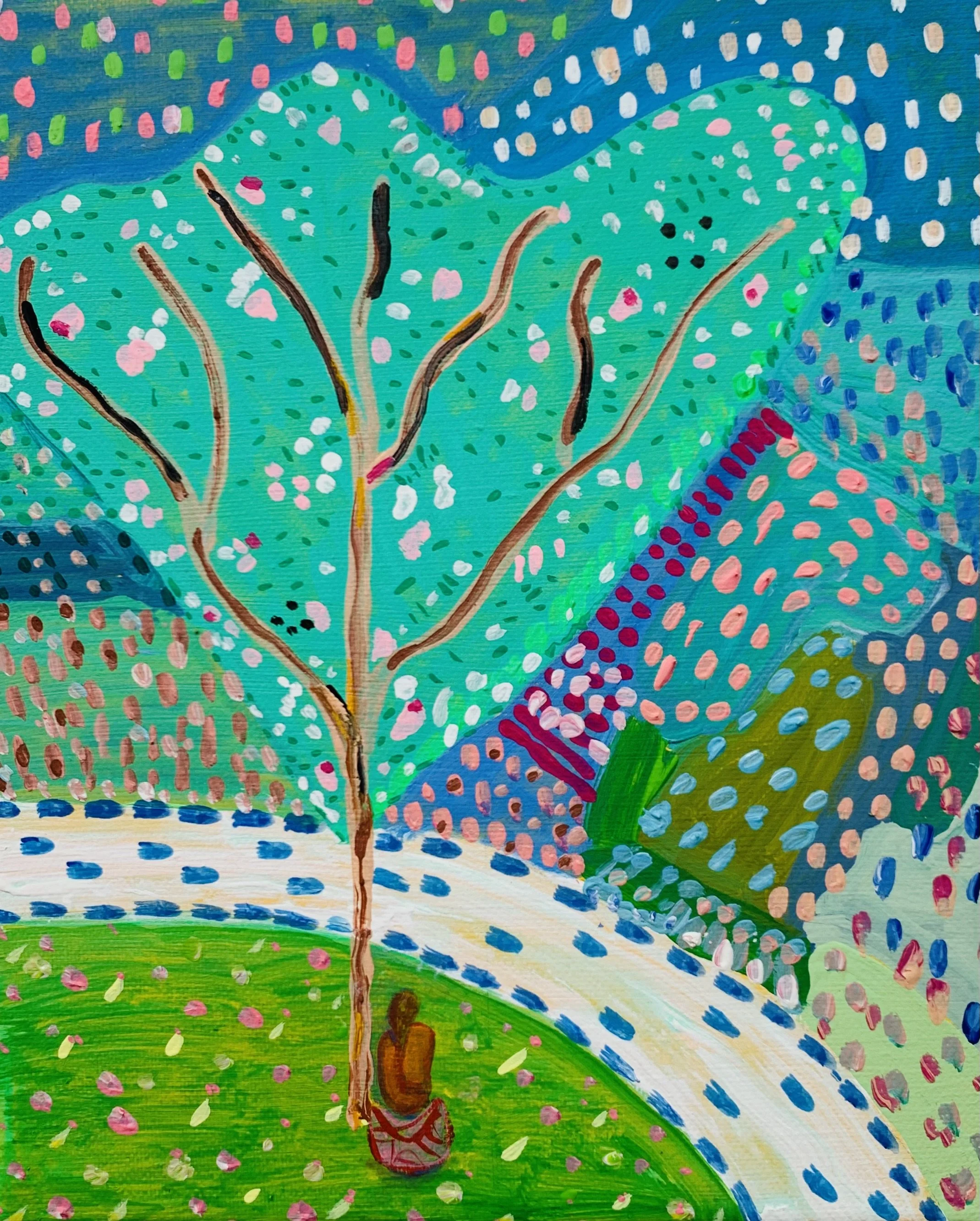 Kavanayén 04. Meditation. Río Orinoco. 2025

Gouache on canvas 8 × 10 in 20 × 25 cm