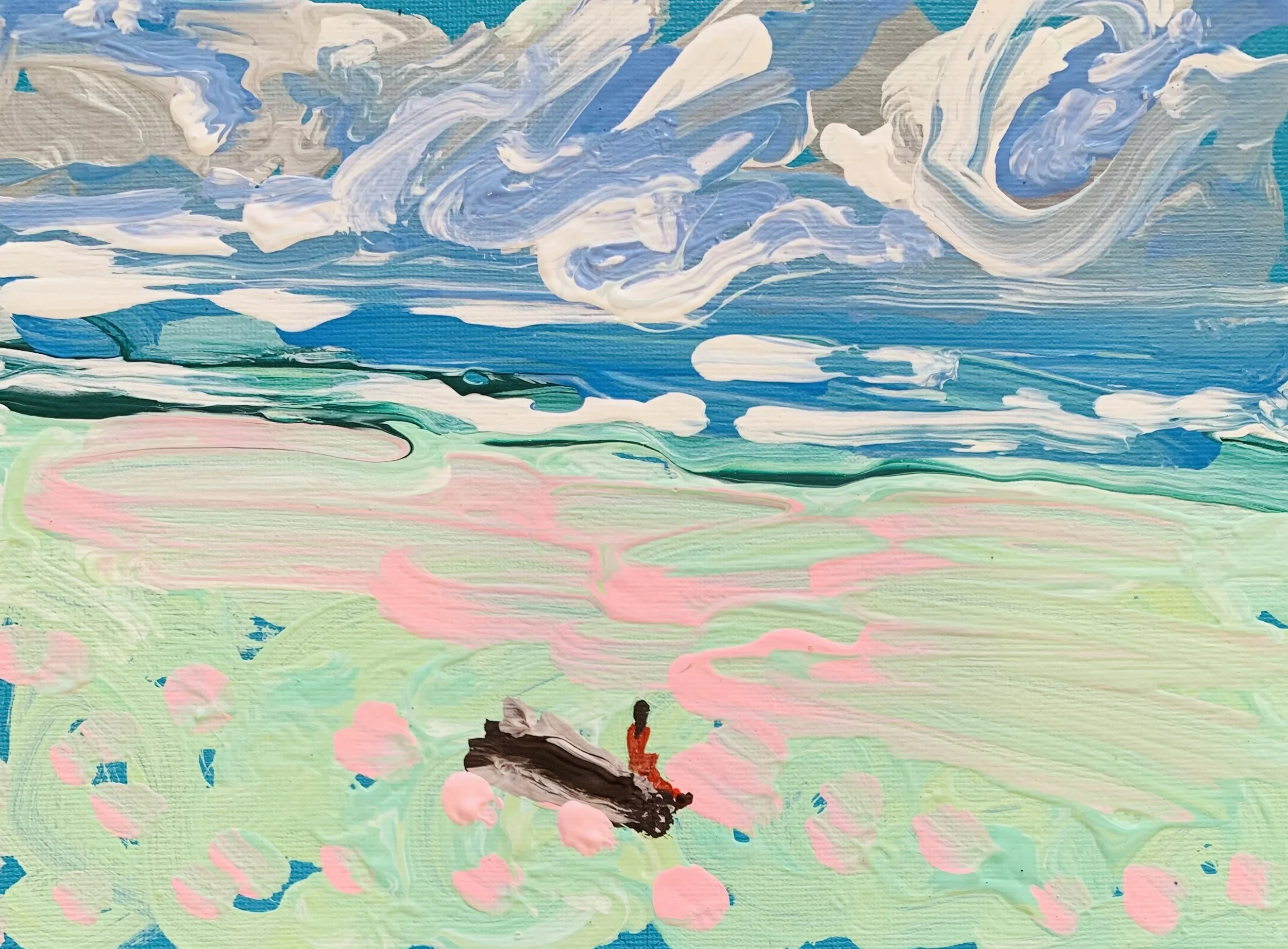 Kavanayén 01. Meditation. Río Orinoco. 2025

Gouache on canvas 9.5 × 7.5 in 24 × 19 cm