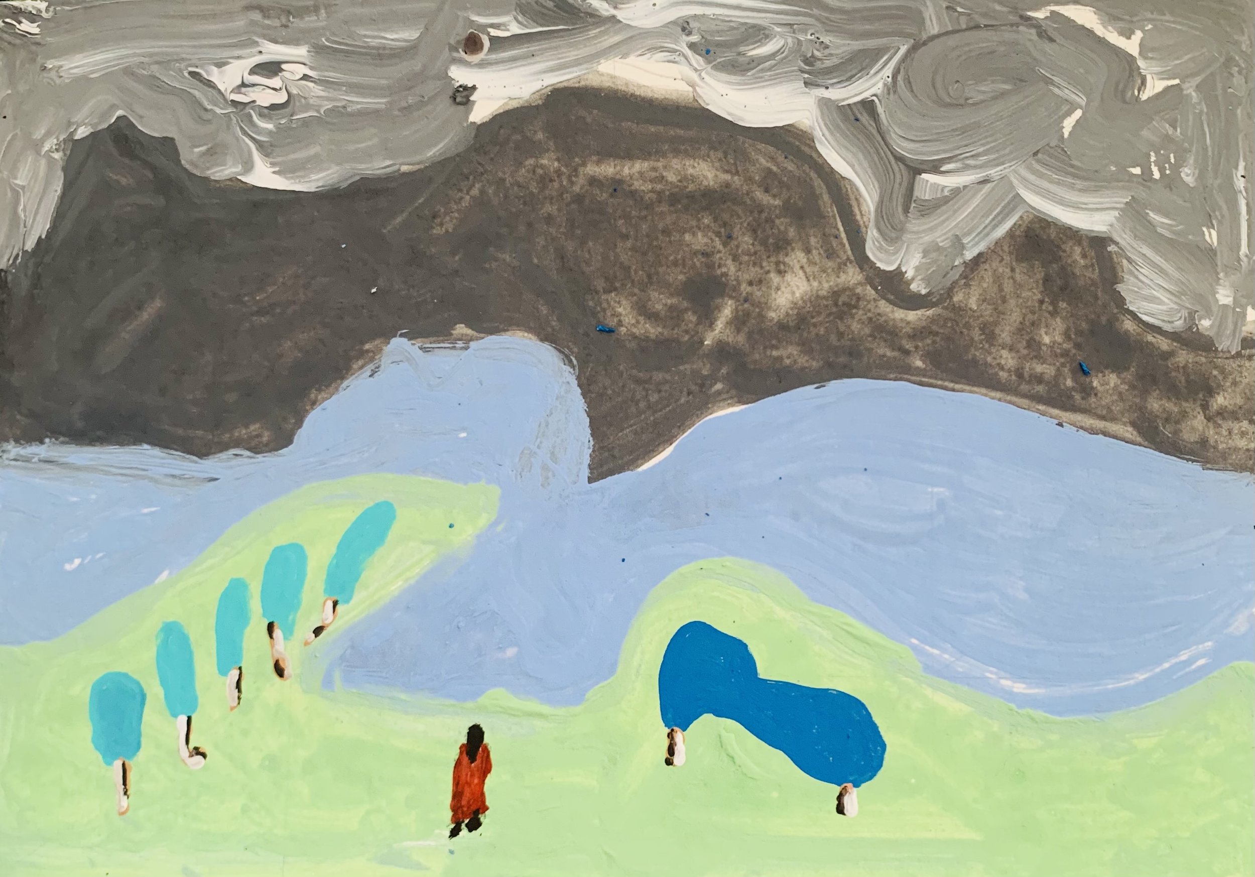 Kavanayén 01. Joy. Río Orinoco. 2025 

Gouache on paper 5.8 × 8.2 in 14.8 × 21 cm