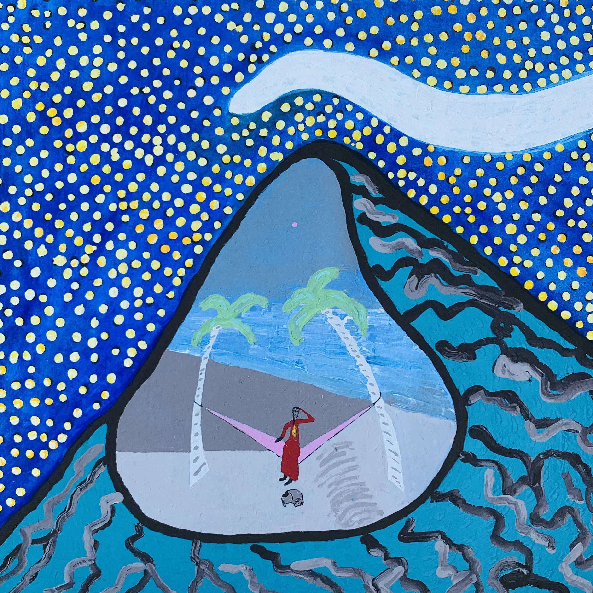 Kavanayén 04. Perdidos en el espacio. Río Orinoco. 2025

Gouache on canvas 33 × 33 in 84 × 84 cm