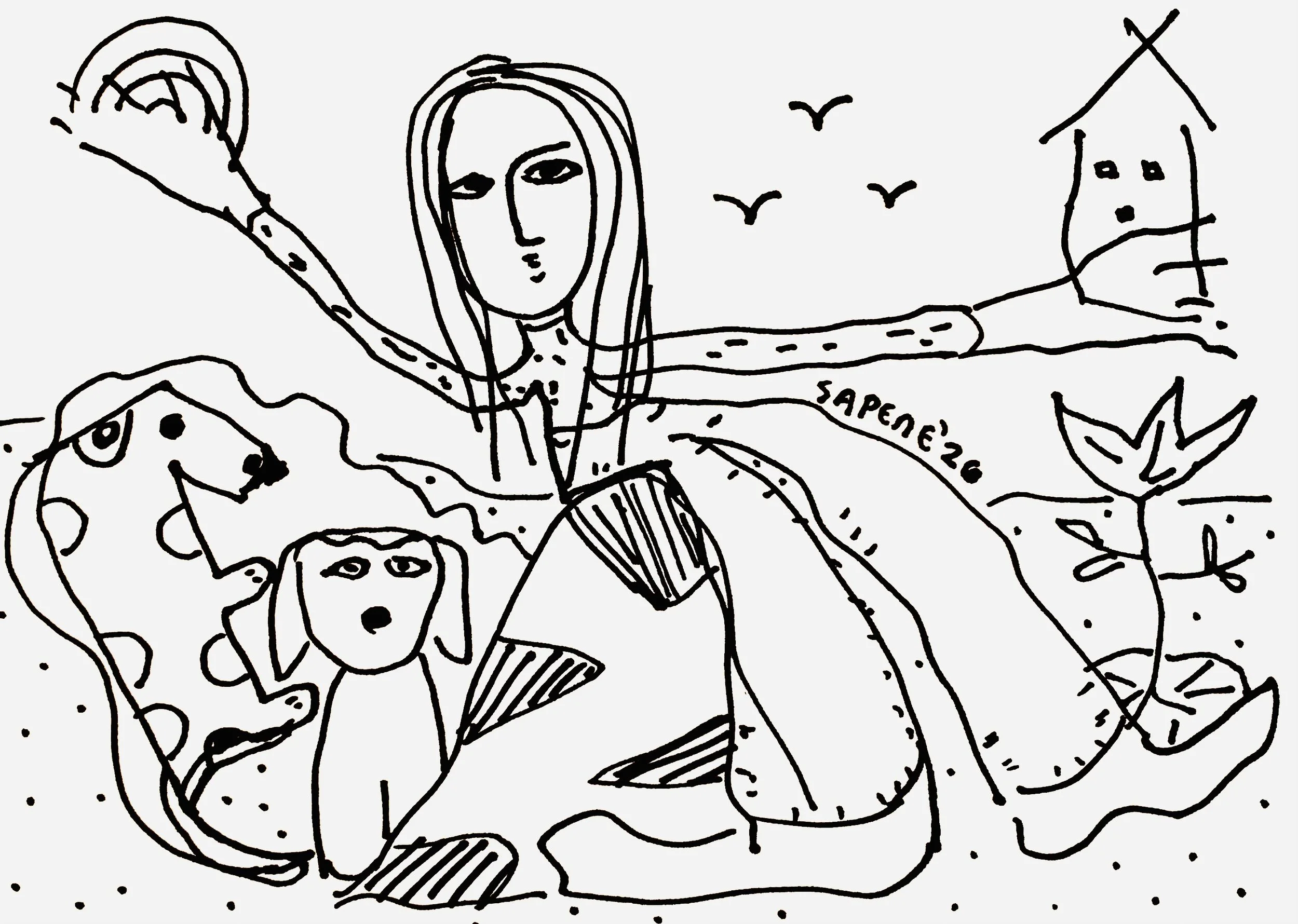 Daily Sketches, 2026
Ink on paper 5.8 x 8.3 in 14.8 x 21 cm