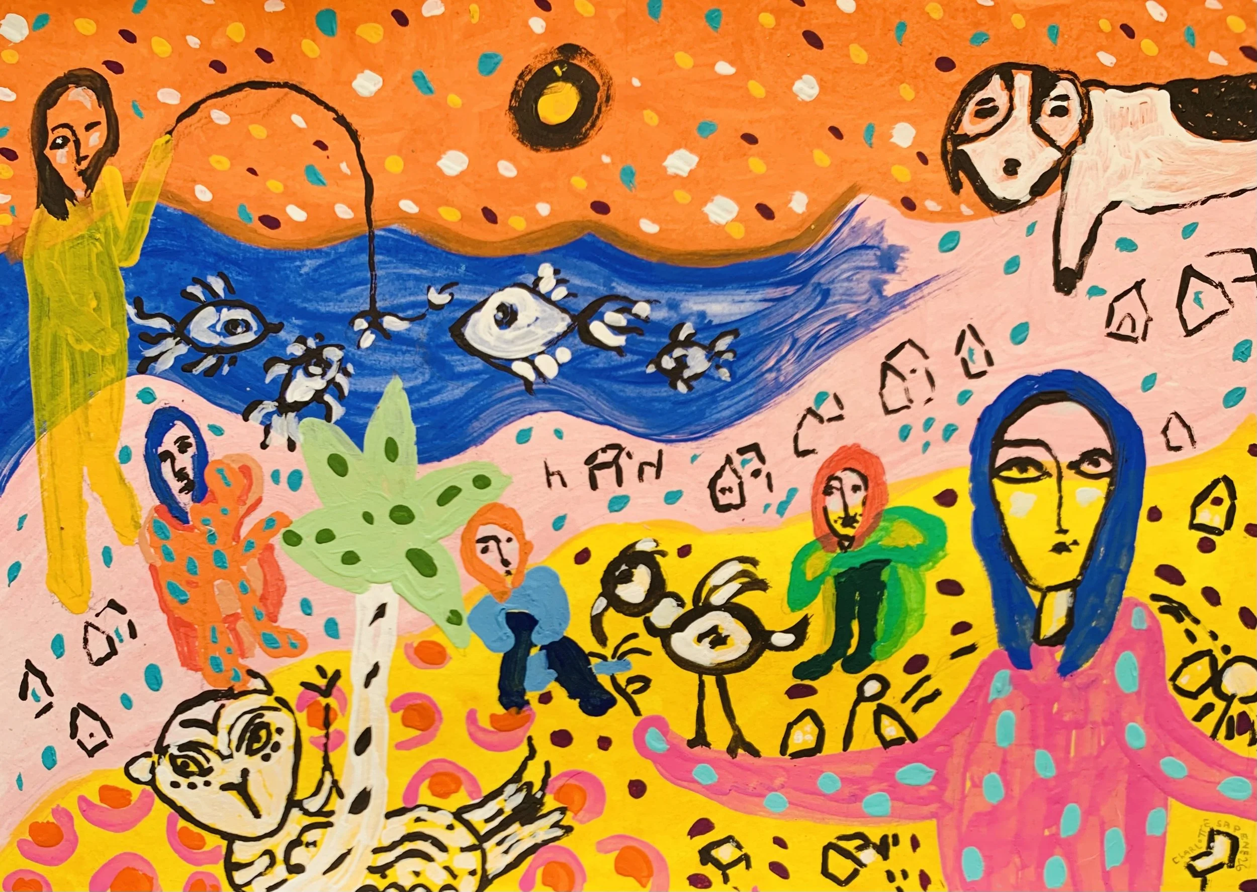 Kavanayén 07. Happy together. Río Orinoco. 2026

Gouache on paper 11.6 × 8.2 in 29.7 × 21 cm