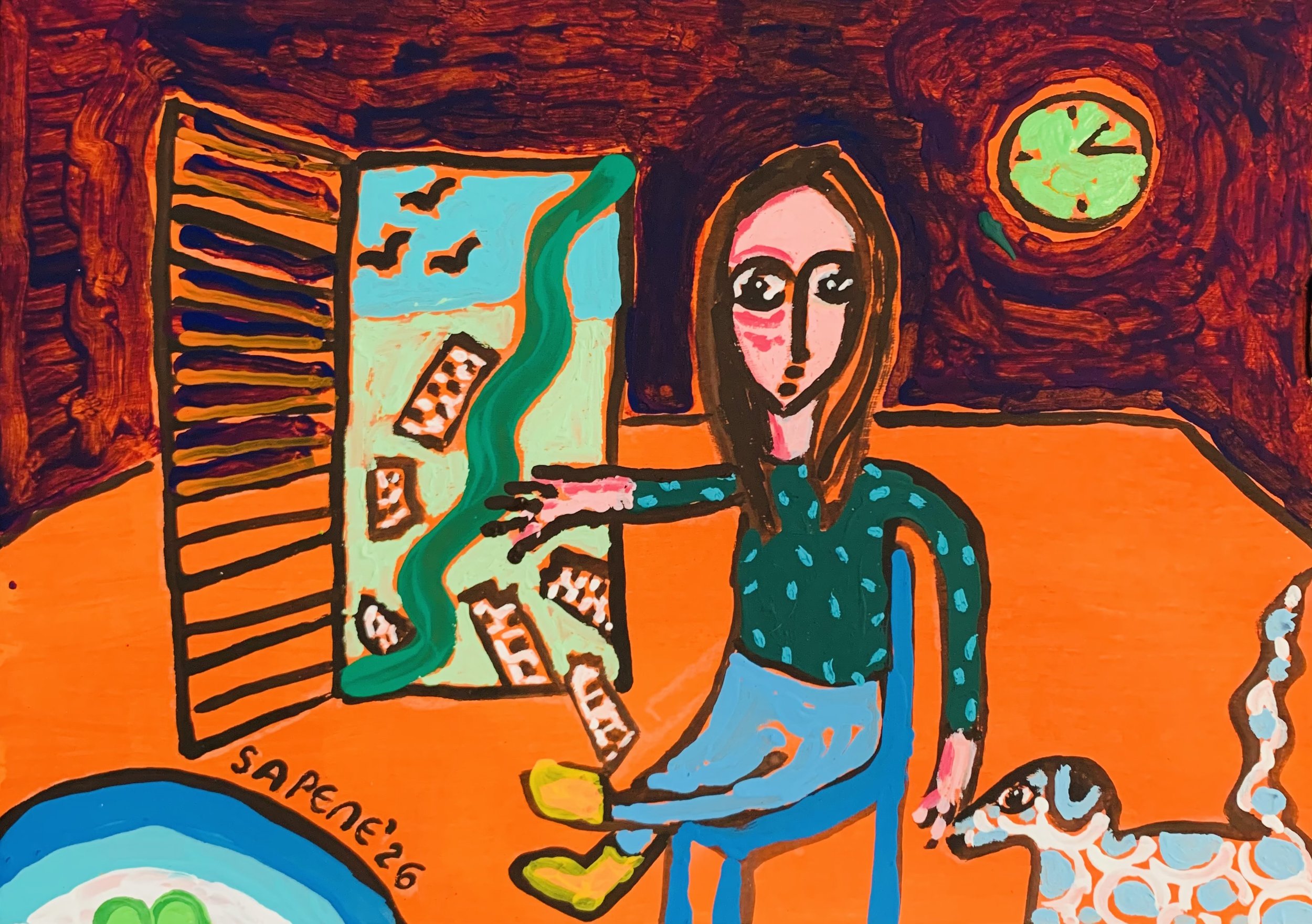 Kavanayén. Desde mi ventana te quiero. Río Orinoco. 2026

Acrylic on paper 11.6 × 8.2 in 29.7 × 21 cm