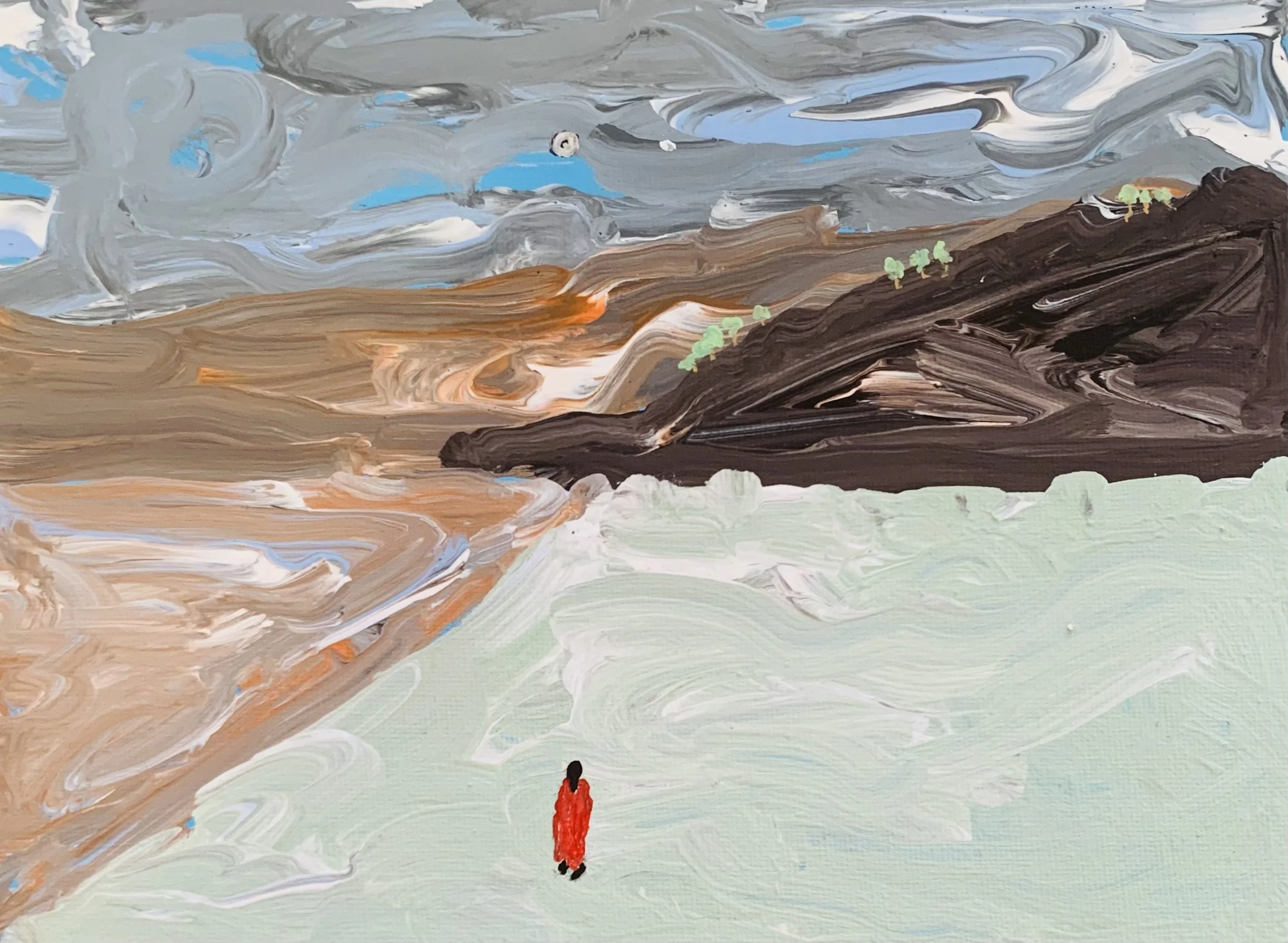 Kavanayén 01. Solely, Río Orinoco. 2025

Gouache on canvas 9.5 × 7.1 in 24 × 18 cm