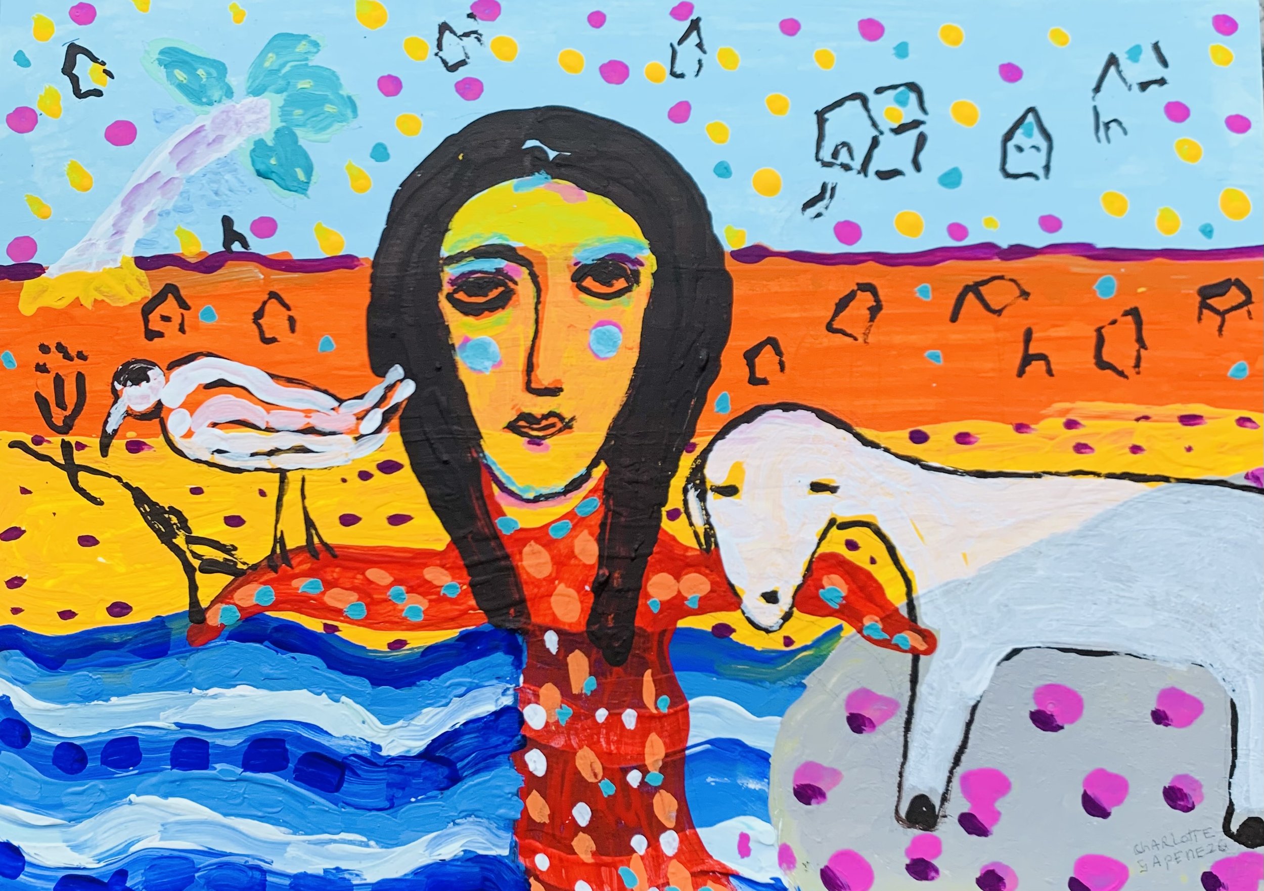 Kavanayén 07. Together looking for home. Río Orinoco. 2026

Gouache on paper 11.6 × 8.2 in 29.7 × 21 cm