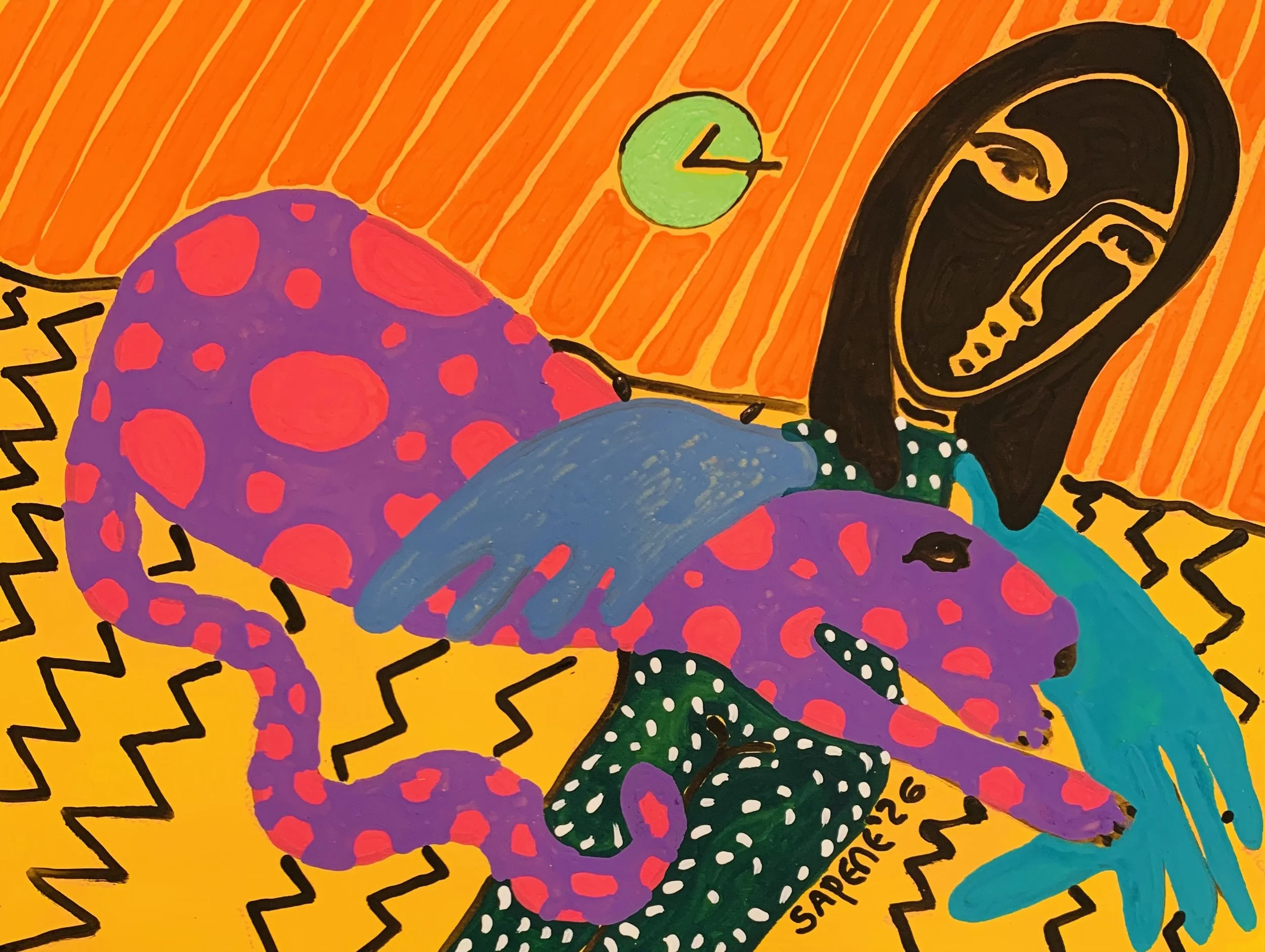 Kavanayén. Inseparable. Río Orinoco. 2026

Acrylic on paper 14 × 19 in 36 × 48 cm