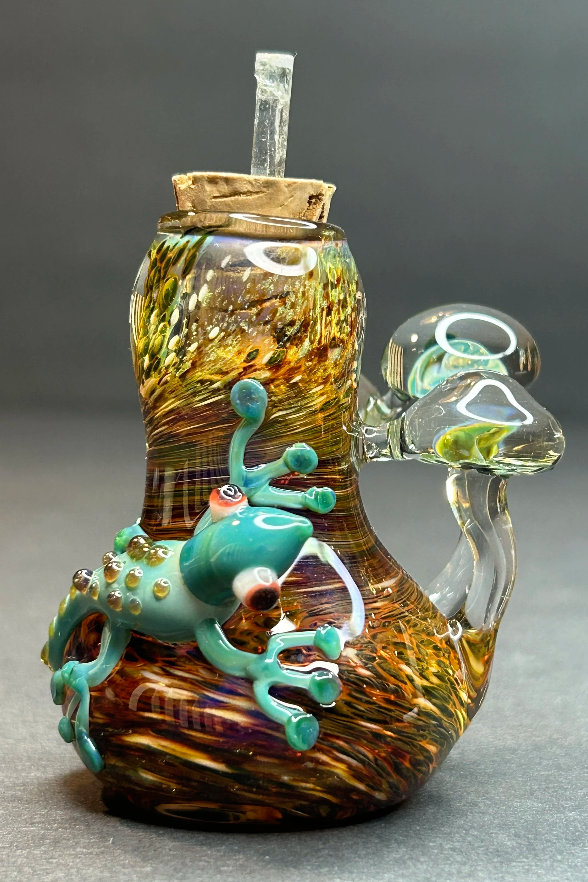Mushroom Lizard Jar