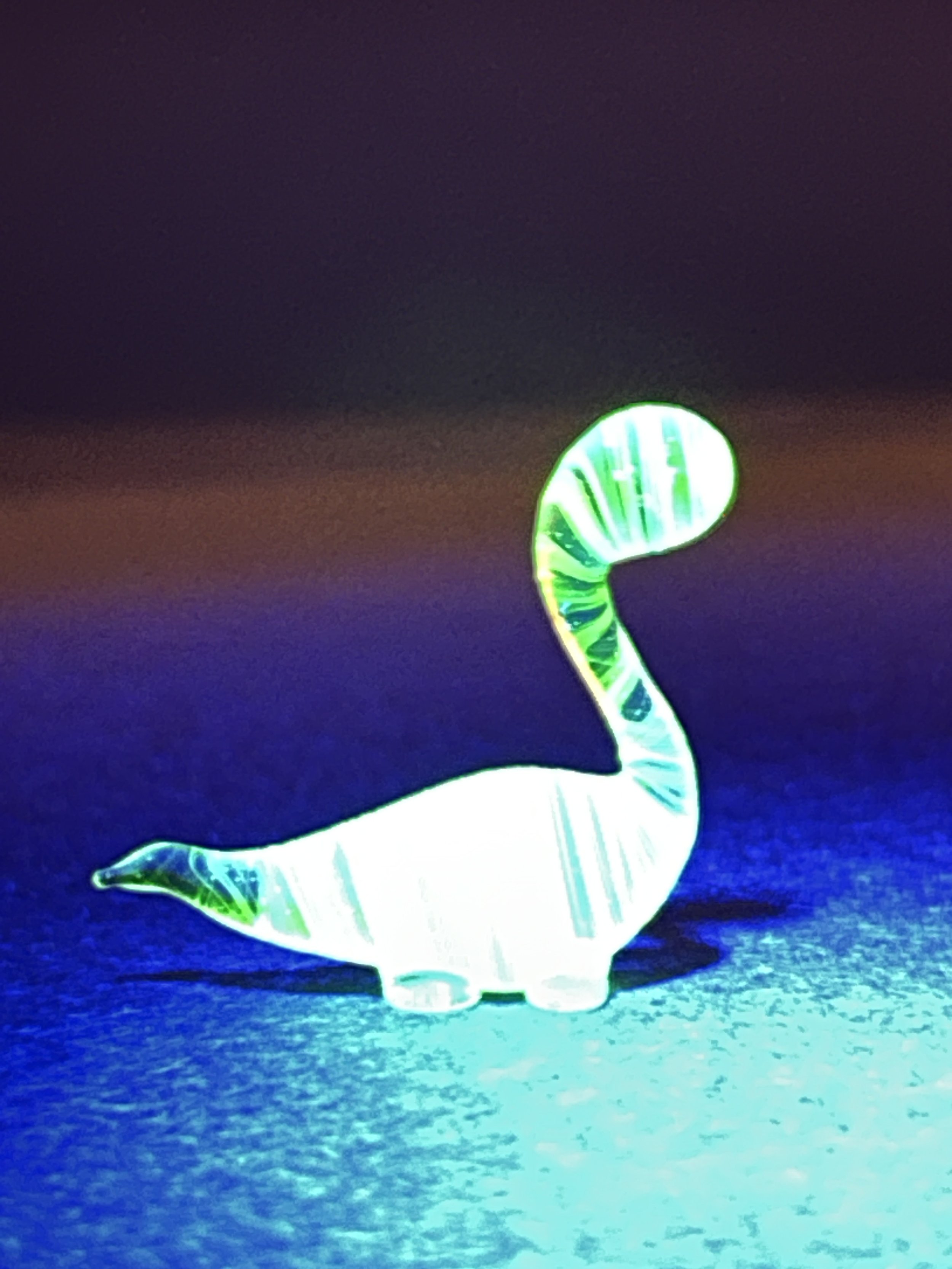 Uranium Glass Dino