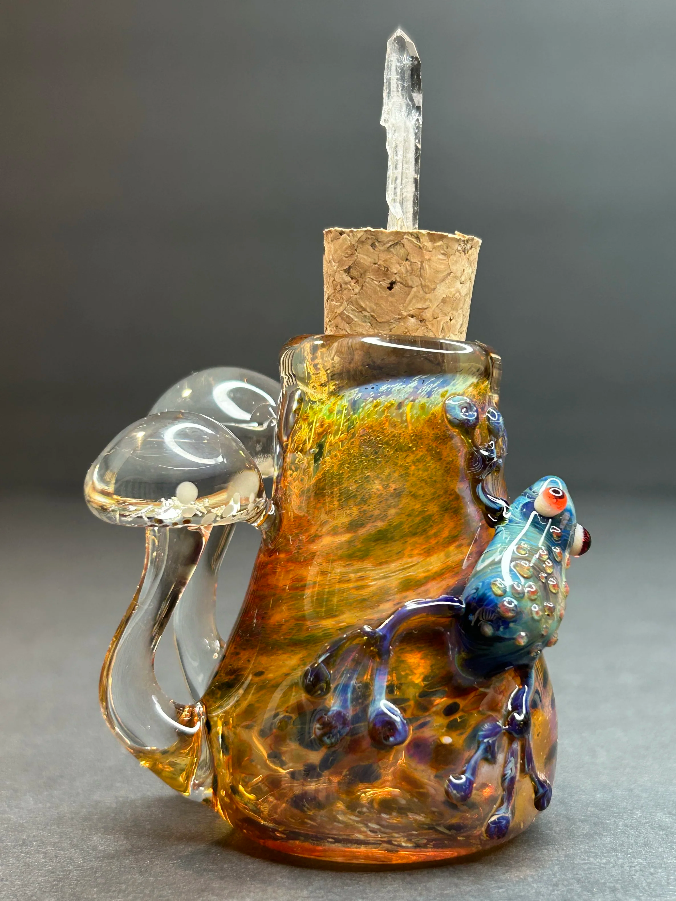 Mushroom Frog Jar