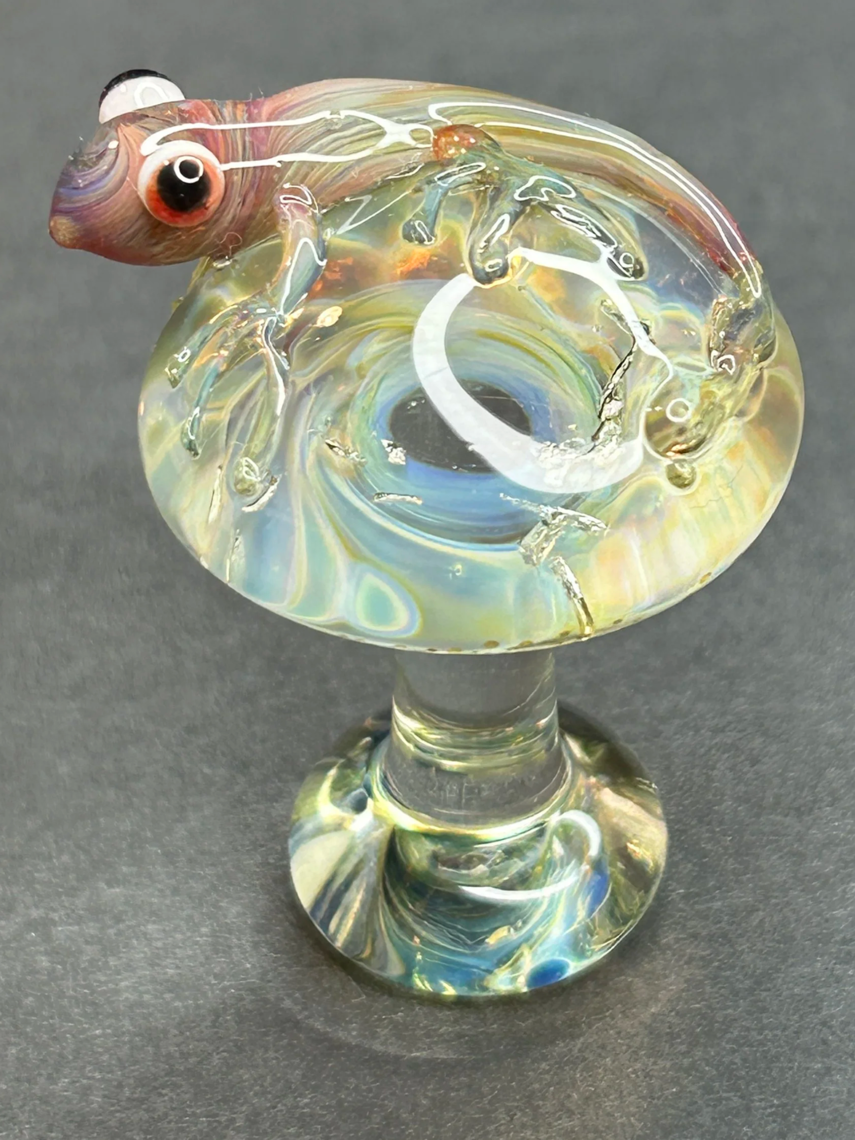 Lizard Mushroom with Kyanite