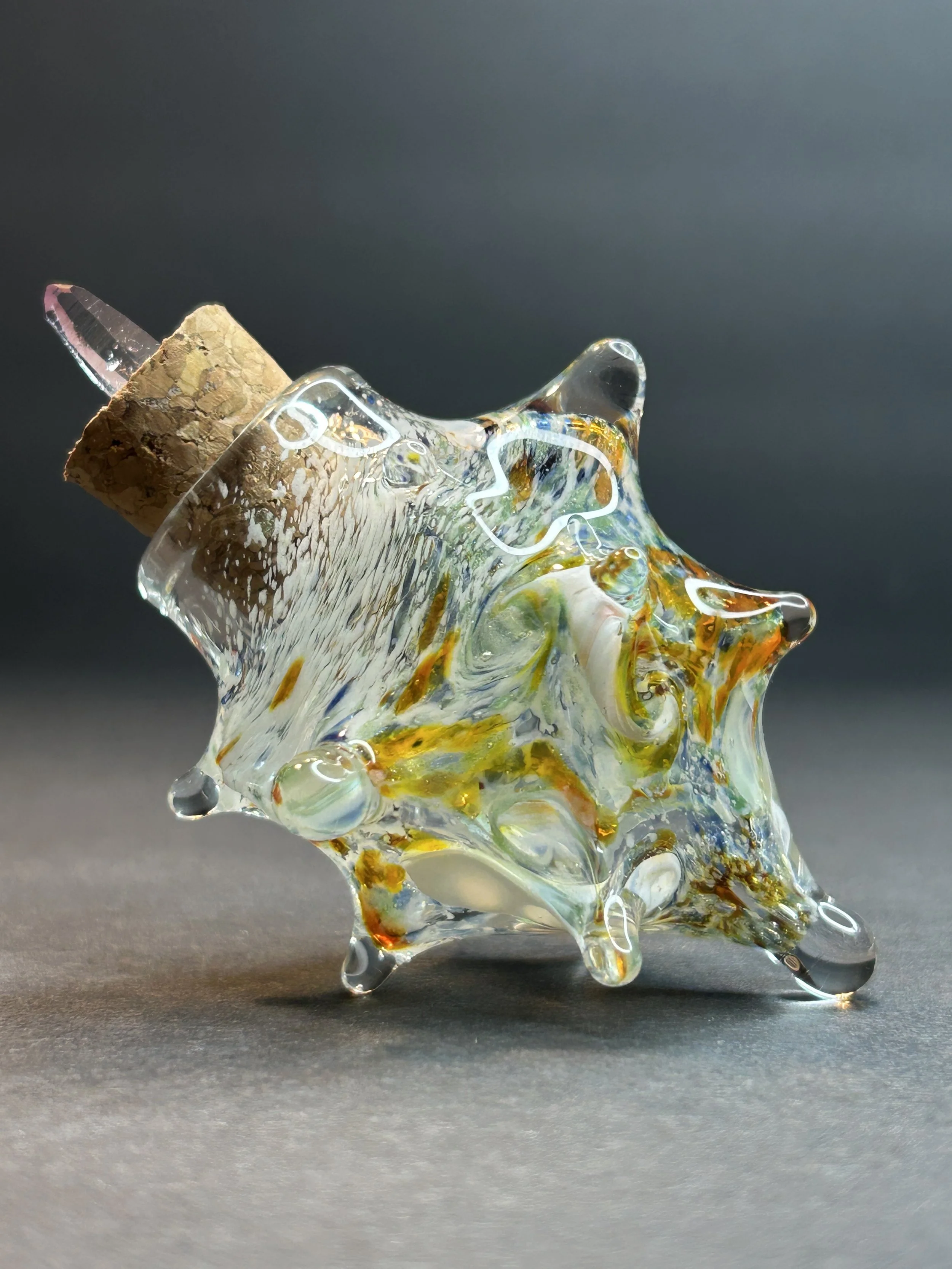 Spikey Jar with Amethyst