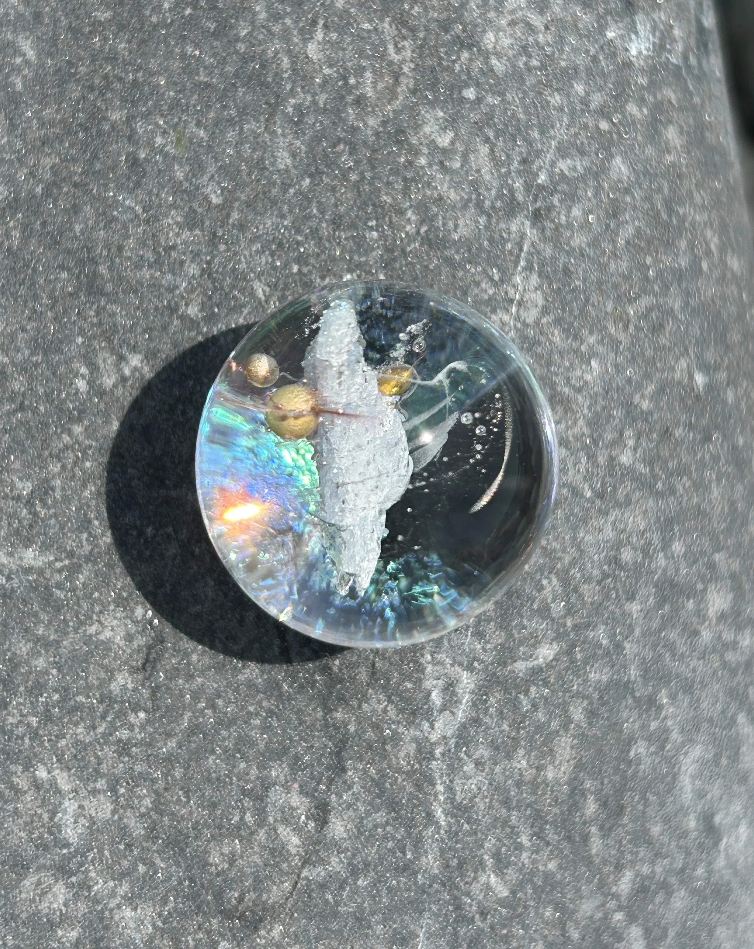 Silver Kyanite Marble