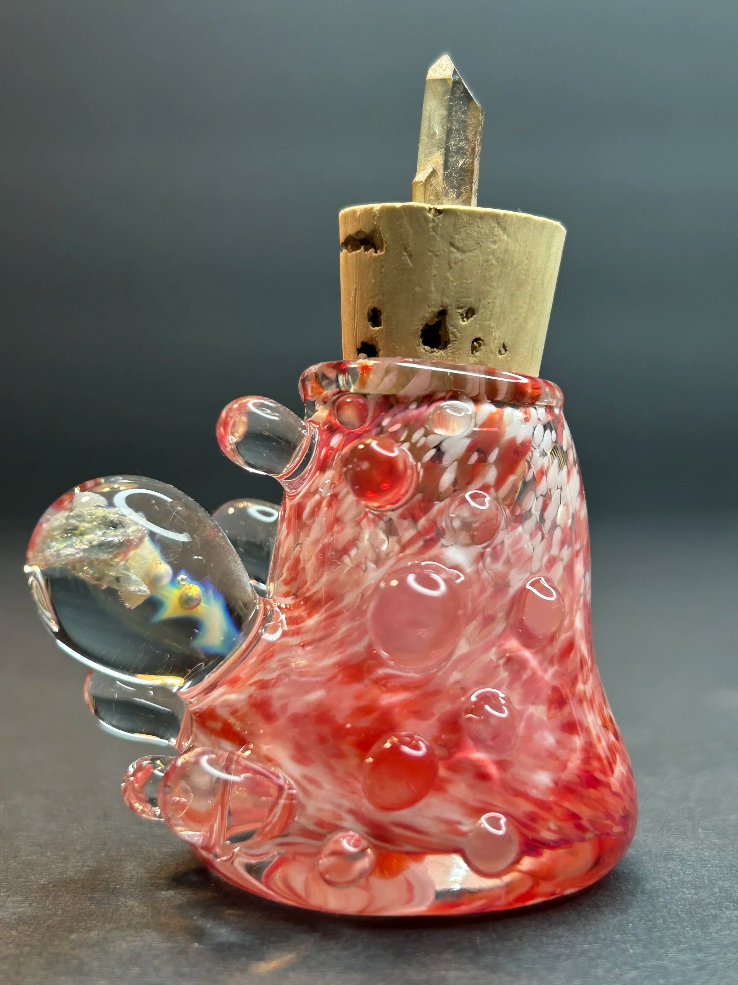 Drippy Jar with Silver Encasement
