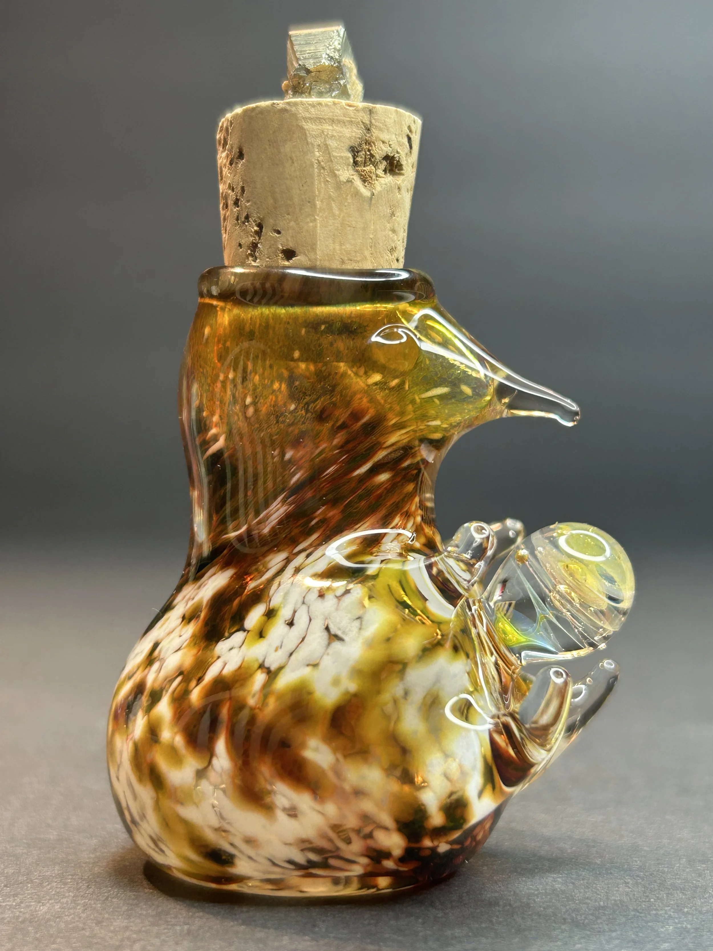 Spikey Jar with Silver Encasement