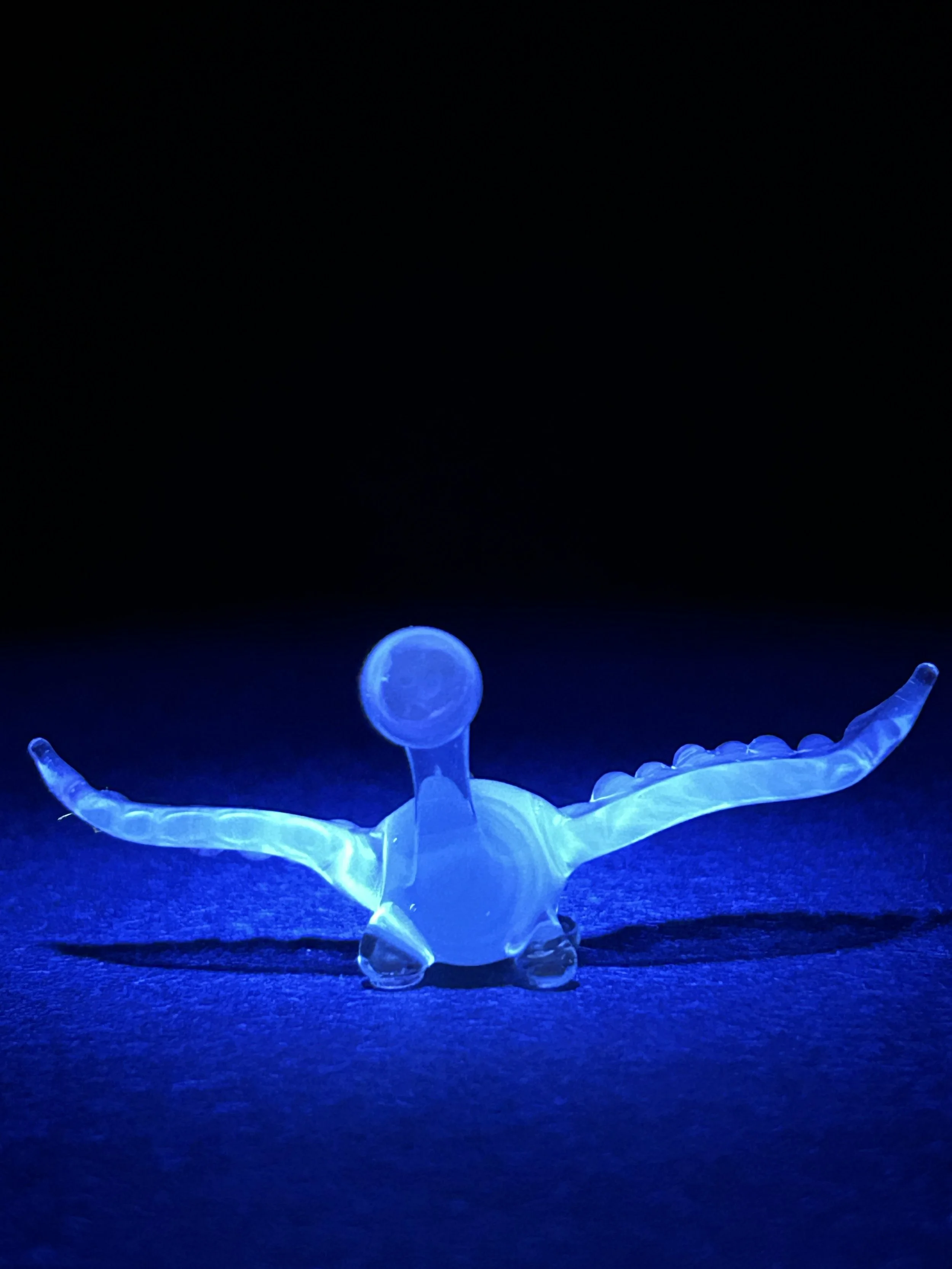 Teal UV Blue Winged Dino
