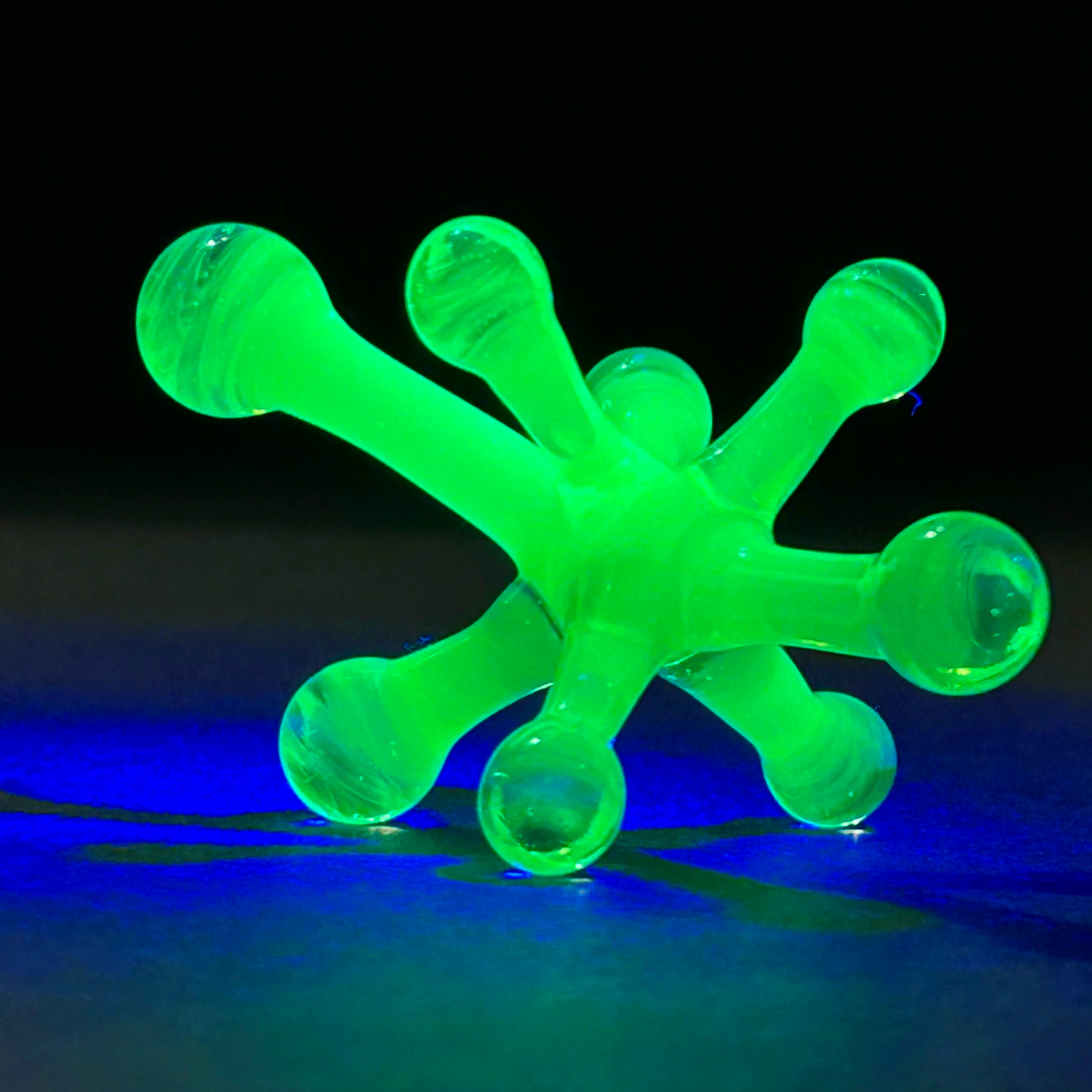 Uranium Glass Orbicular Splat