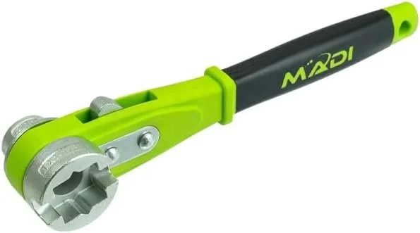 MADI BWS-5 5-in-1 slotted insulated big wrench covering five common sizes for framing and changeout work on the line.