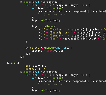 Screenshot of a computer code editor displaying JavaScript code.
