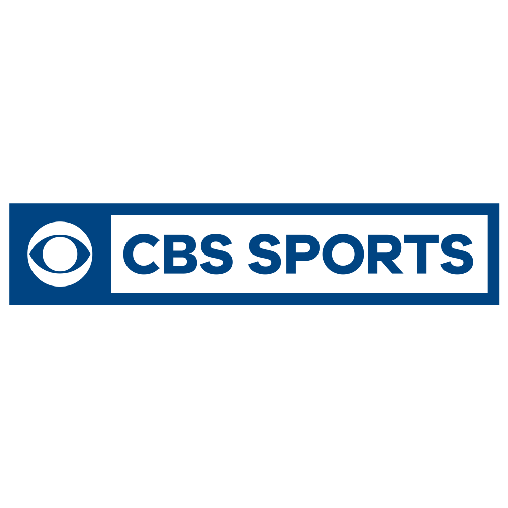 CBS Sports logo with CBS eye icon in a blue rectangle and white text.
