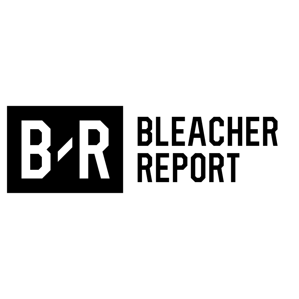 Black and white logo with text 'B/R Bleacher Report'