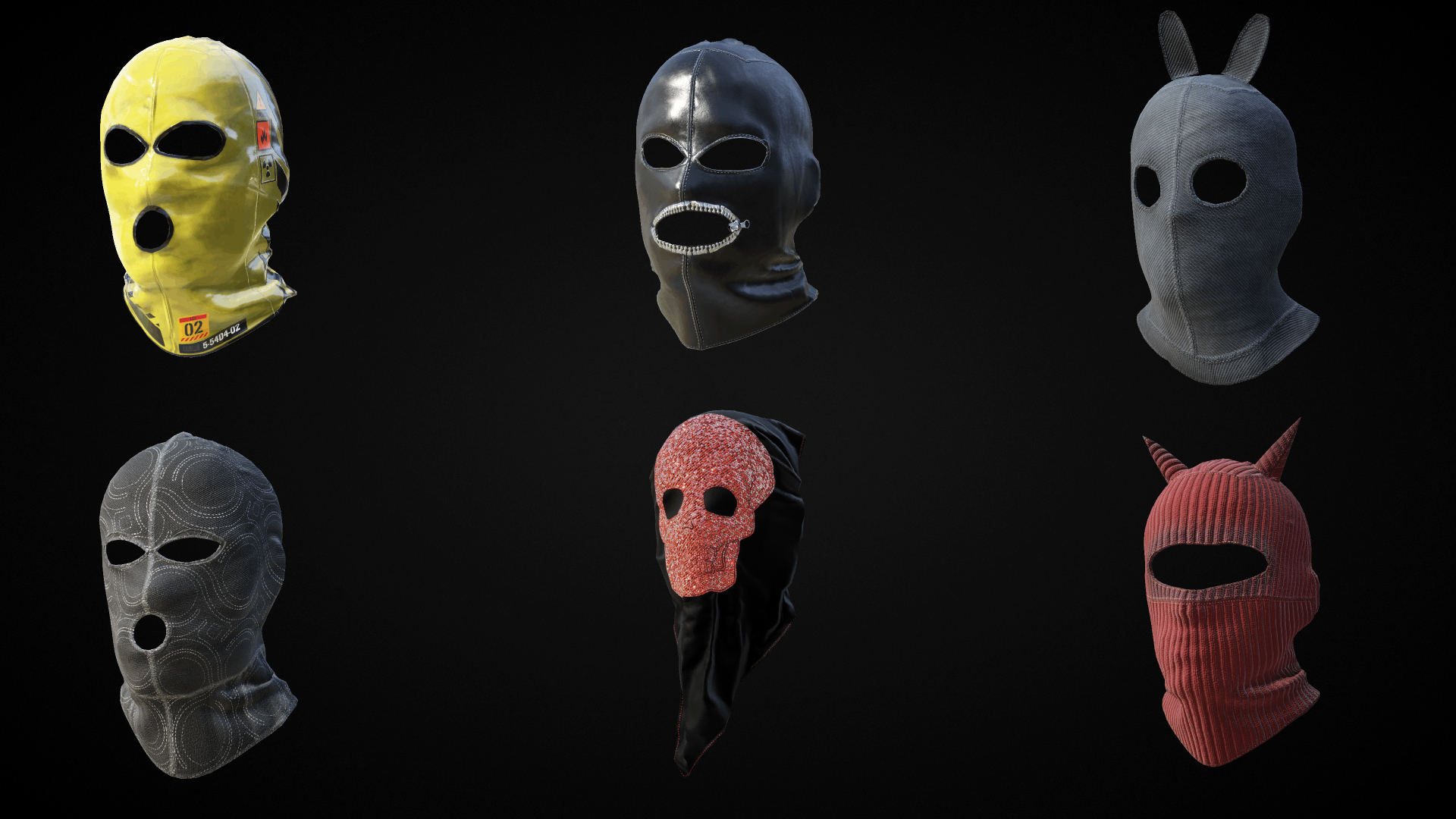 Mask Pack 2 (Metahuman Ready)