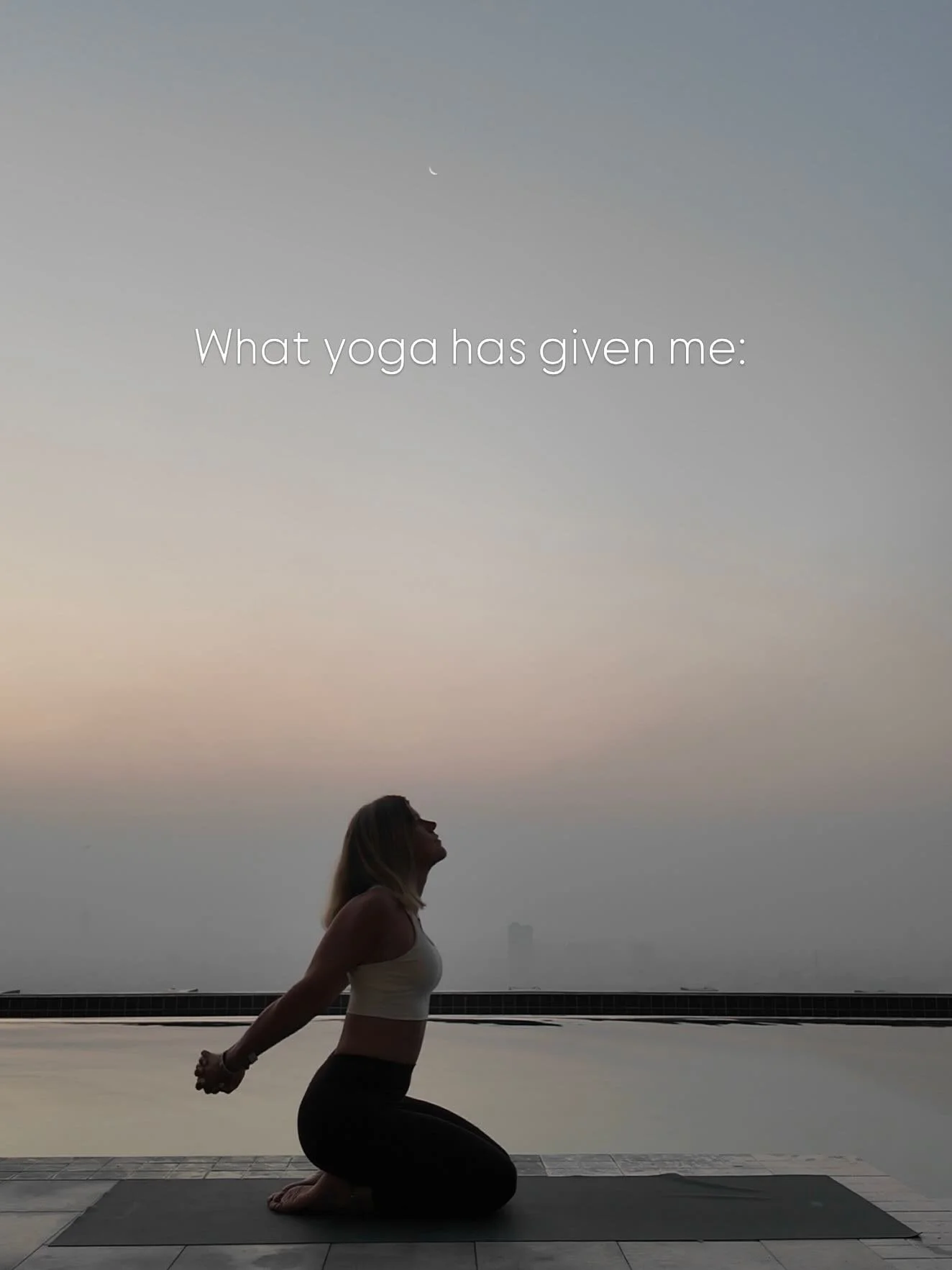 The gratitude I feel for this journey is endless ✨🧘&zwj;♀️It&rsquo;s been on my mind so much lately that one year ago, I wouldn&rsquo;t even have dreamed of this. 

Yoga has taught me to trust, let go, and have faith in the universe &mdash; and now 
