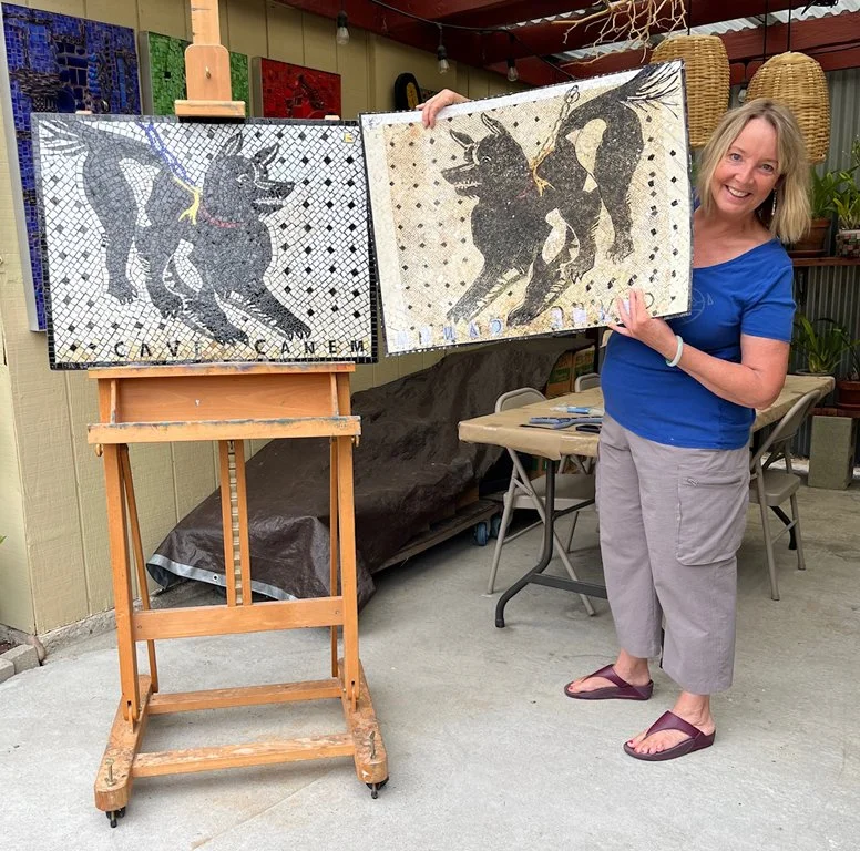 "Cave Canem" (Kitchen Backsplash)