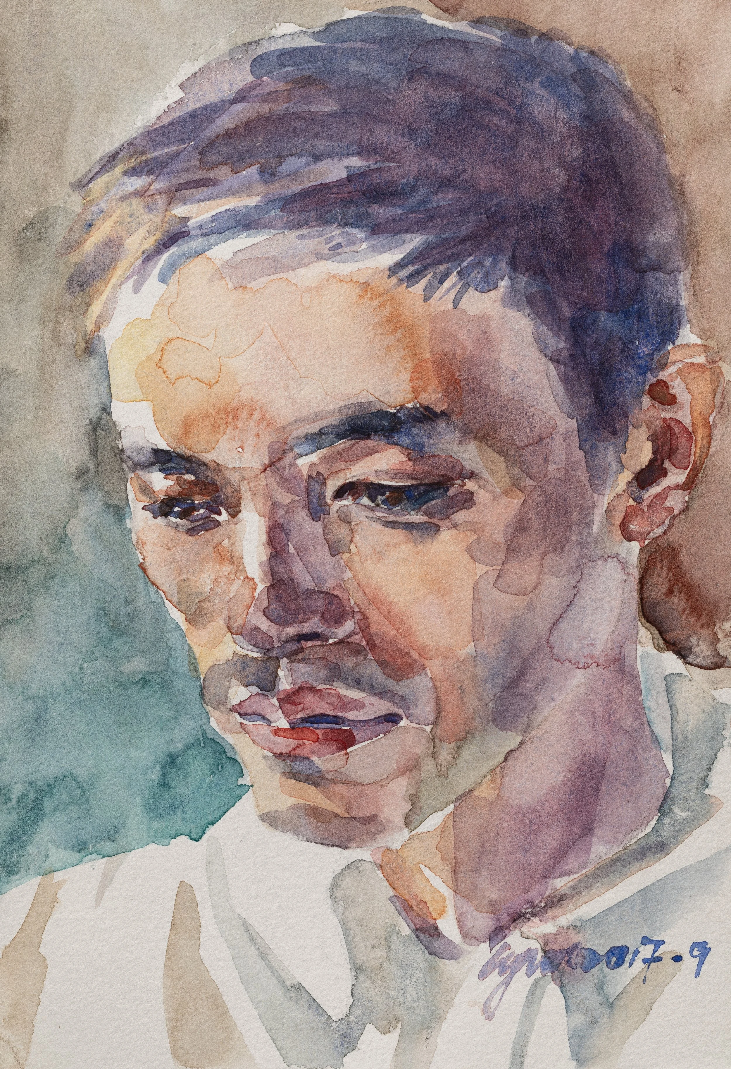 肖像2017.9_2017_watercolor on paper_135x195cm_6.JPG