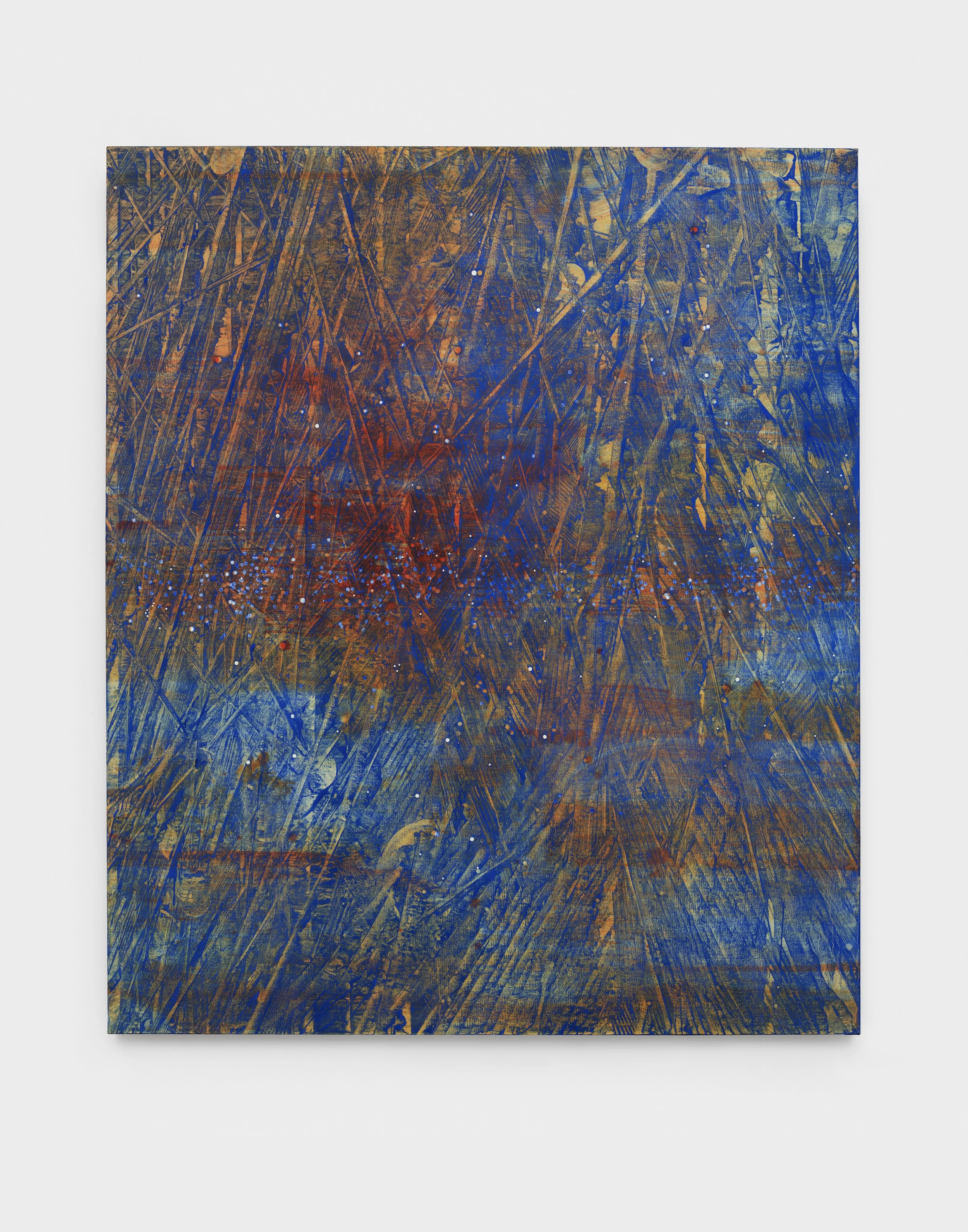 锈雨 Rost Rain 01 W· OR-· B-
2025, oil on linen, 140 x 120 cm
