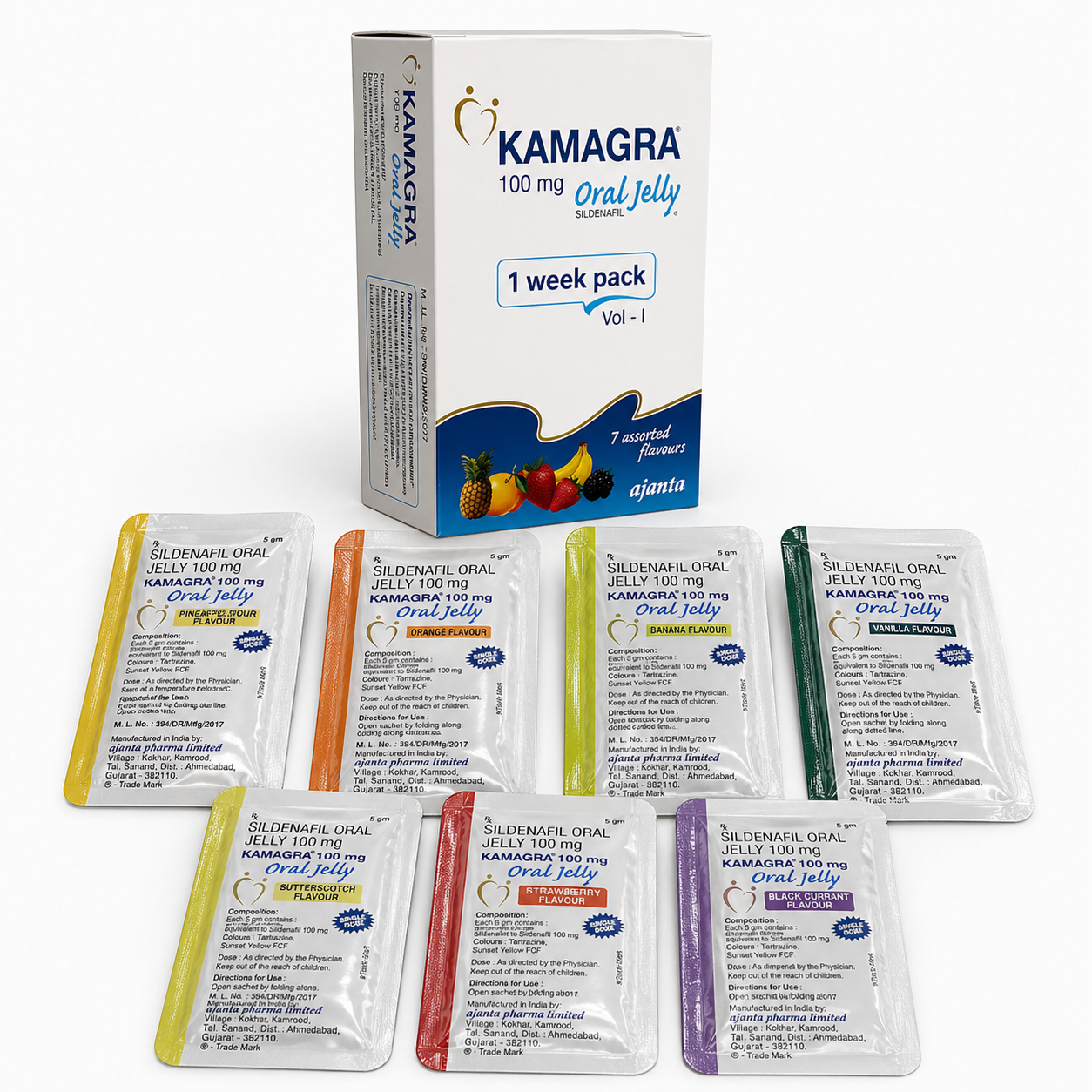 Kamagra Oral Jelly 100mg - 7 Sachets