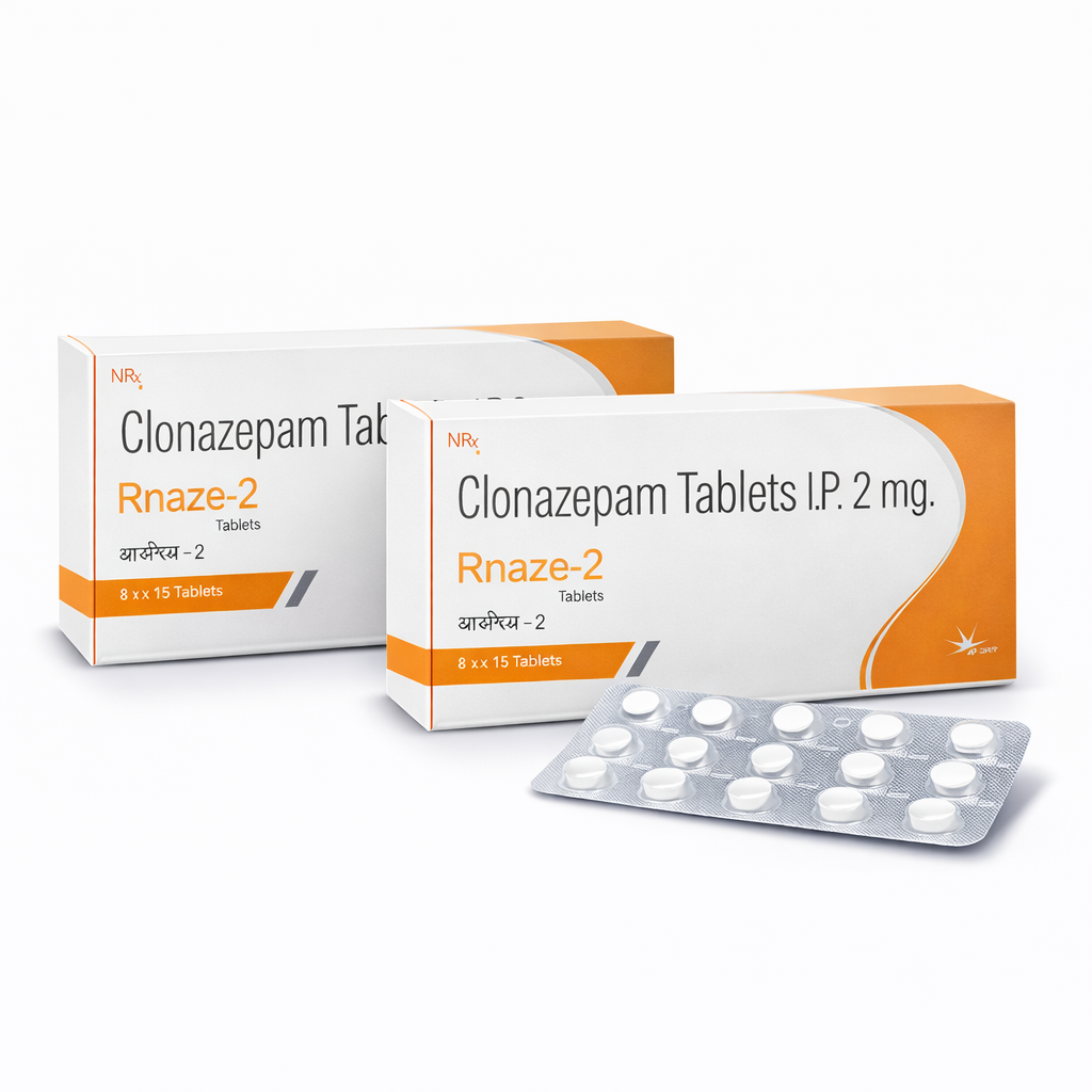 Clonazepam Tablets I.P. 2 mg (Rnaze-2)