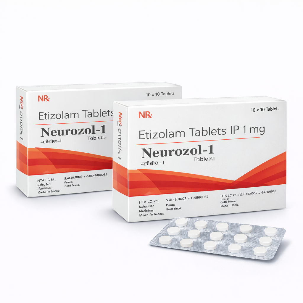 Etizolam Tablets IP 1 mg (Neurozol-1)