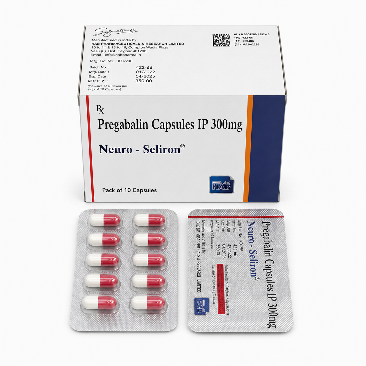 Pregabalin 300mg – Pack of 10 Tablets