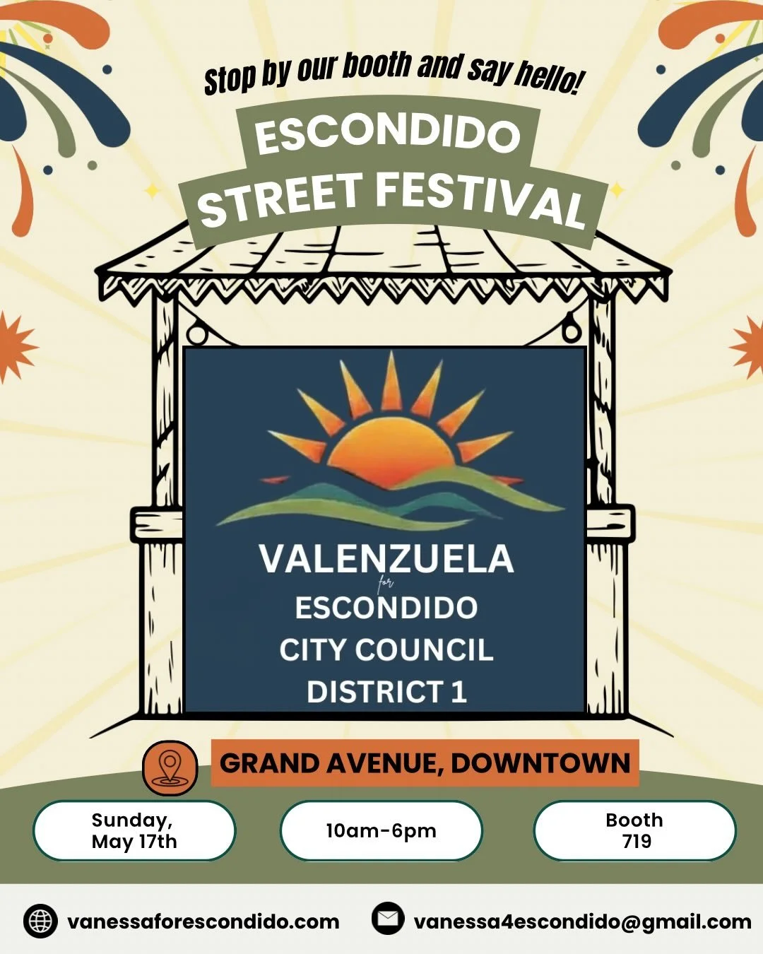 Join us! Sunday, May 17th, we&rsquo;ll be at the Escondido Street Festival on Grand Avenue. We&rsquo;ll be partnering with @collectiveliberationmutualaid to collect: non-perishable food items, paper/laundry/cleaning products, and gently used clothes,