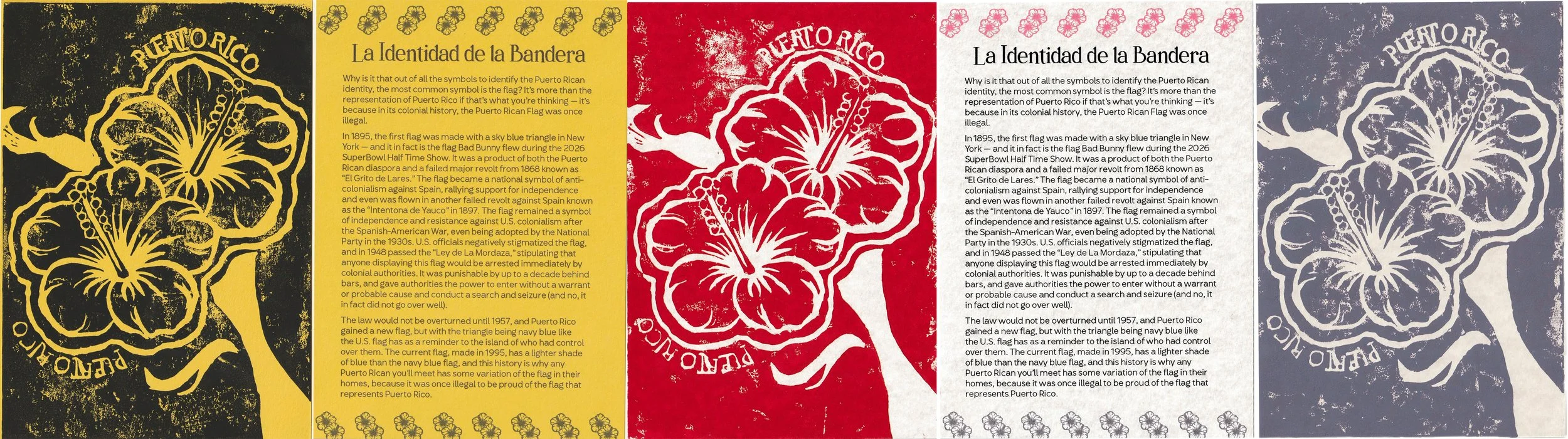 Linocut Information - La Identidad De La Bandera
