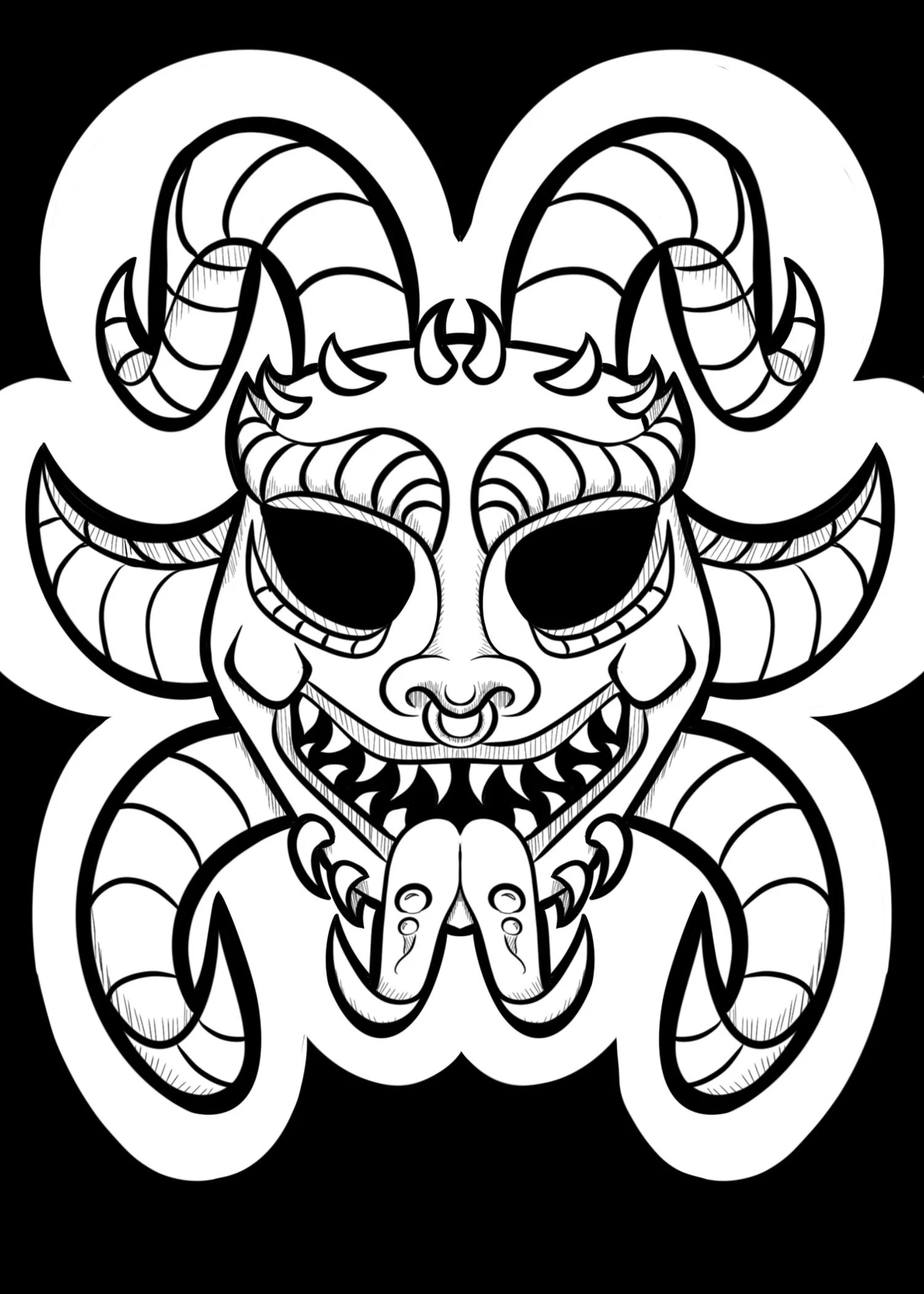 Linocut Design (Vejigante)