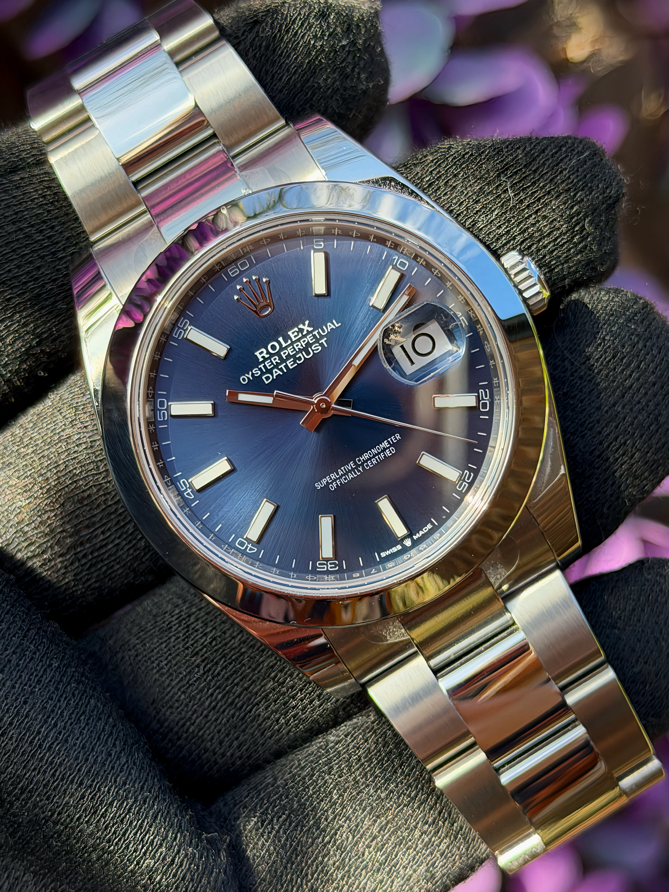 Rolex Datejust 41 Smooth Oyster Blue Dial 126300 – 2026