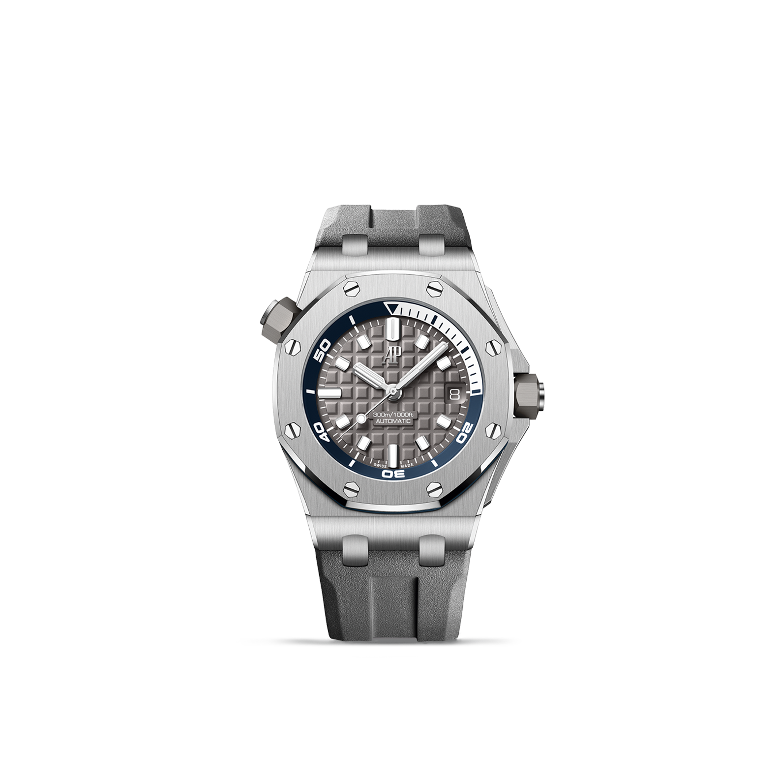 Audemars Piguet Royal Oak with stainless steel bracelet and tapisserie dial