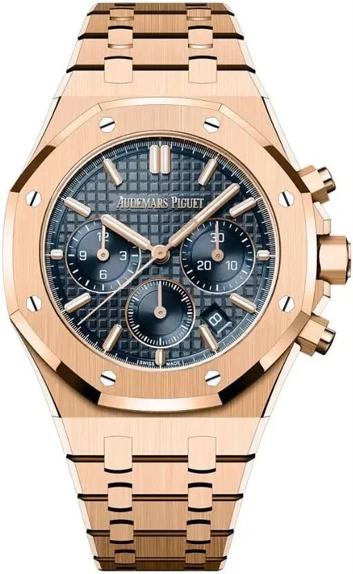 Audemars Piguet Royal Oak Selfwinding Chronograph 38mm 18k Rose Gold Blue Dial (Ref. 26715OR) 2025