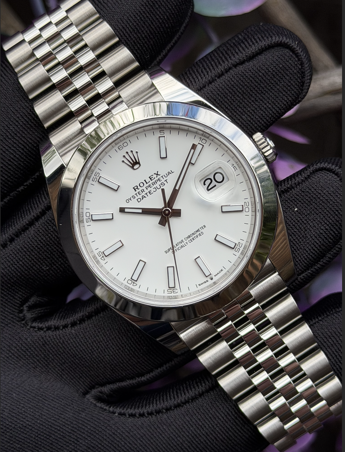 Rolex Datejust 41 Smooth Jubilee White 2026 126300