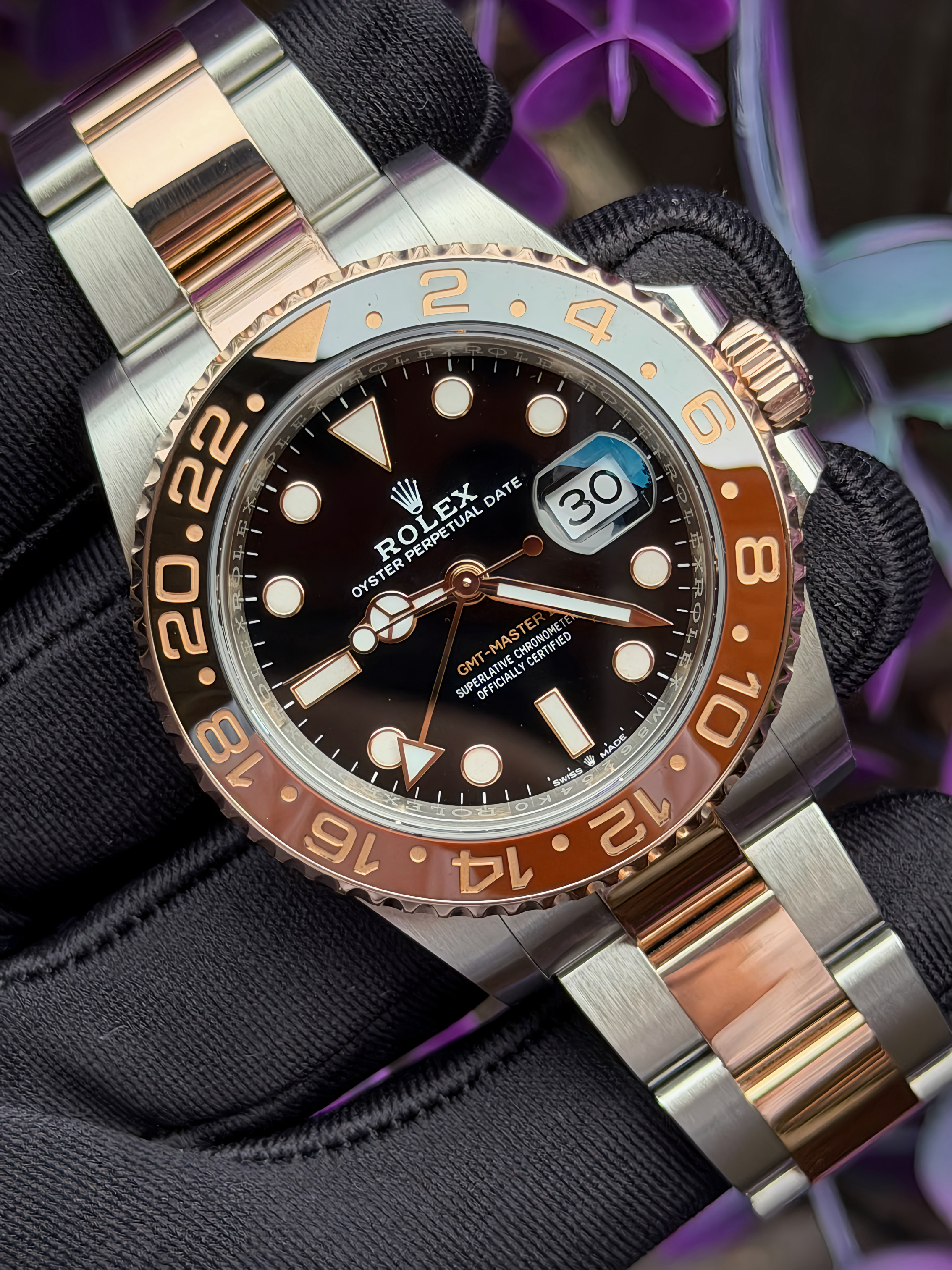 Rolex GMT Master Rootbeer Two Tone Rose Gold 2023 126711CHNR
