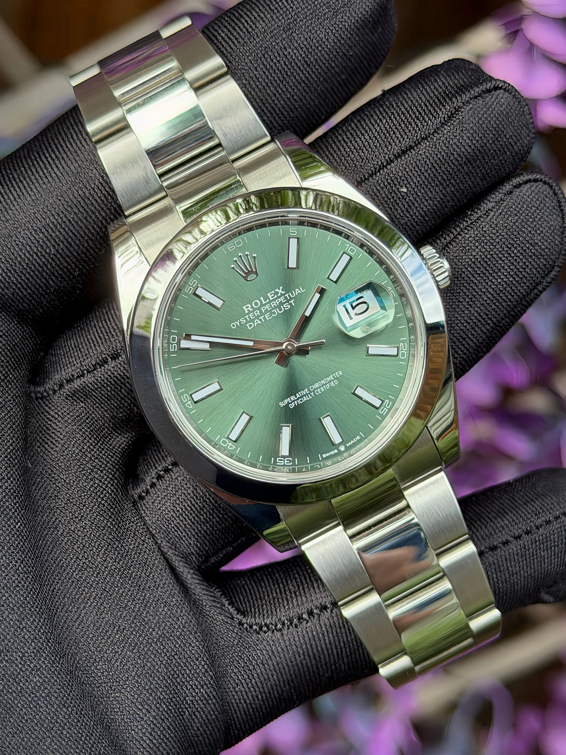 Rolex Datejust 41 Smooth Oyster Mint Green 2023