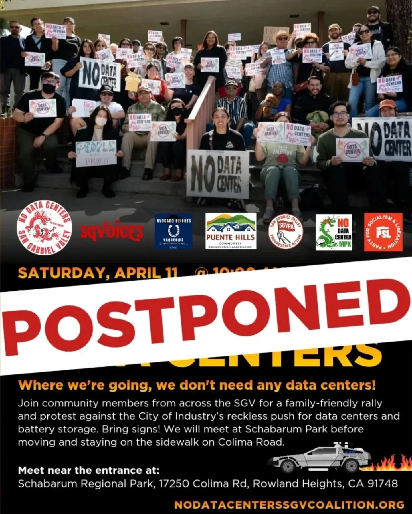 Postponed! 

A kind reminder that this action has been postponed. Please stay tuned for updates and a new date.