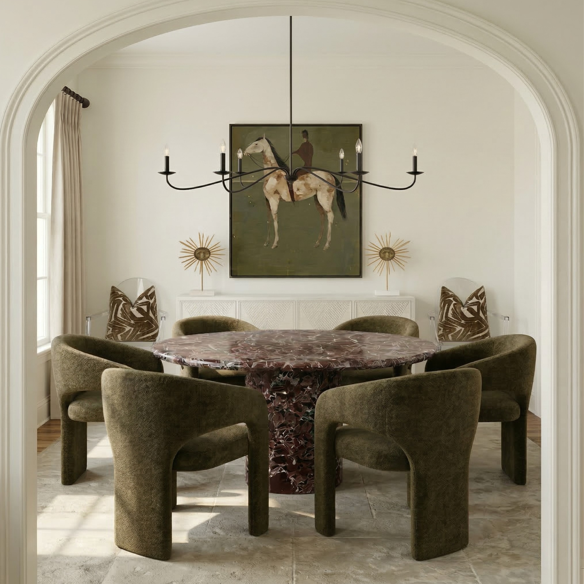 The Olive &amp; Marble Dining Room