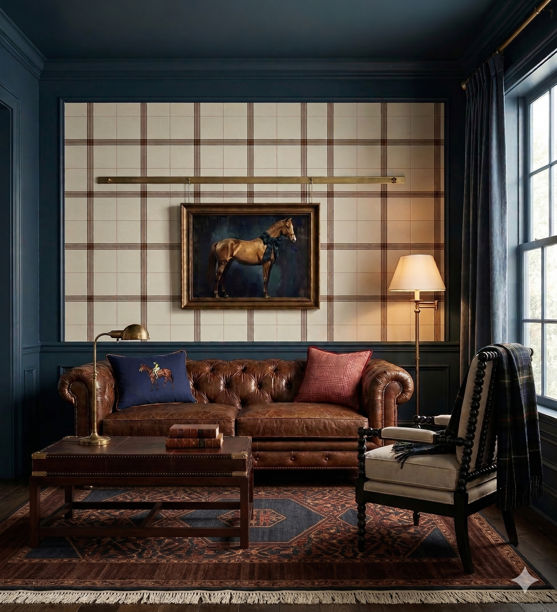 A Ralph Lauren Inspired Living Room